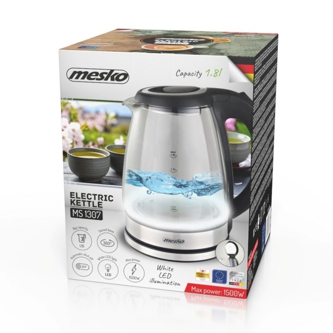 Kuhalo za vodu MESKO MS 1307 (1.8 L, stakleno)-7