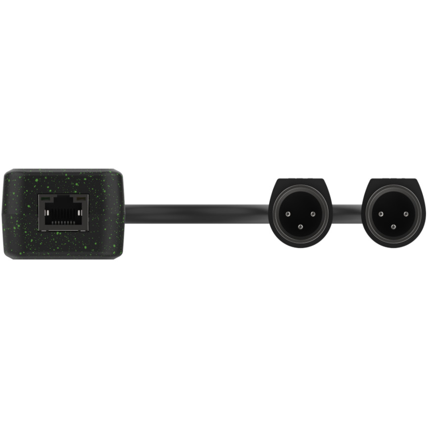Turtle AV Dante na 2-kanalni analogni XLR izlazni adapter-1