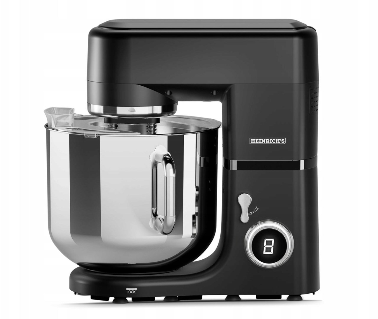 Kuhinjski robot HEINRICH'S HKM 8120 (1800 W, 12 L) crna boja