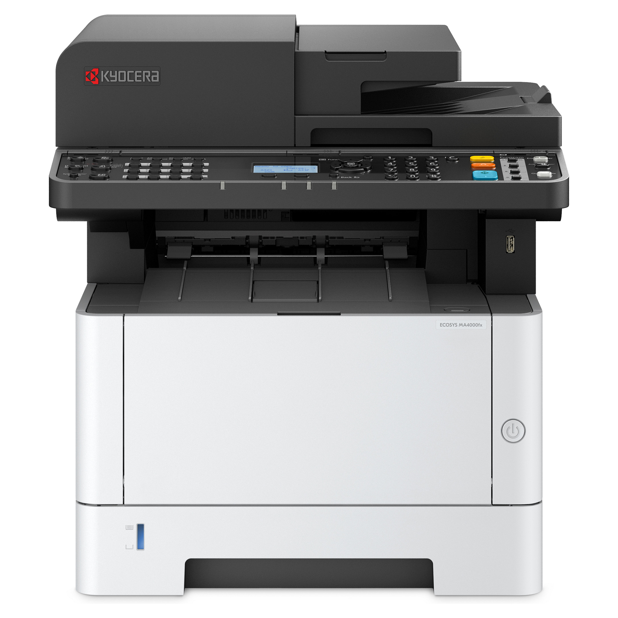 Multifunkcijski printer KYOCERA ECOSYS MA4000fx (laserski, mono, ispis/kopiranje/skeniranje/fax, A4, 40 ppm, ADF, duplex, USB, Ethernet, sivo-crna boja)-0
