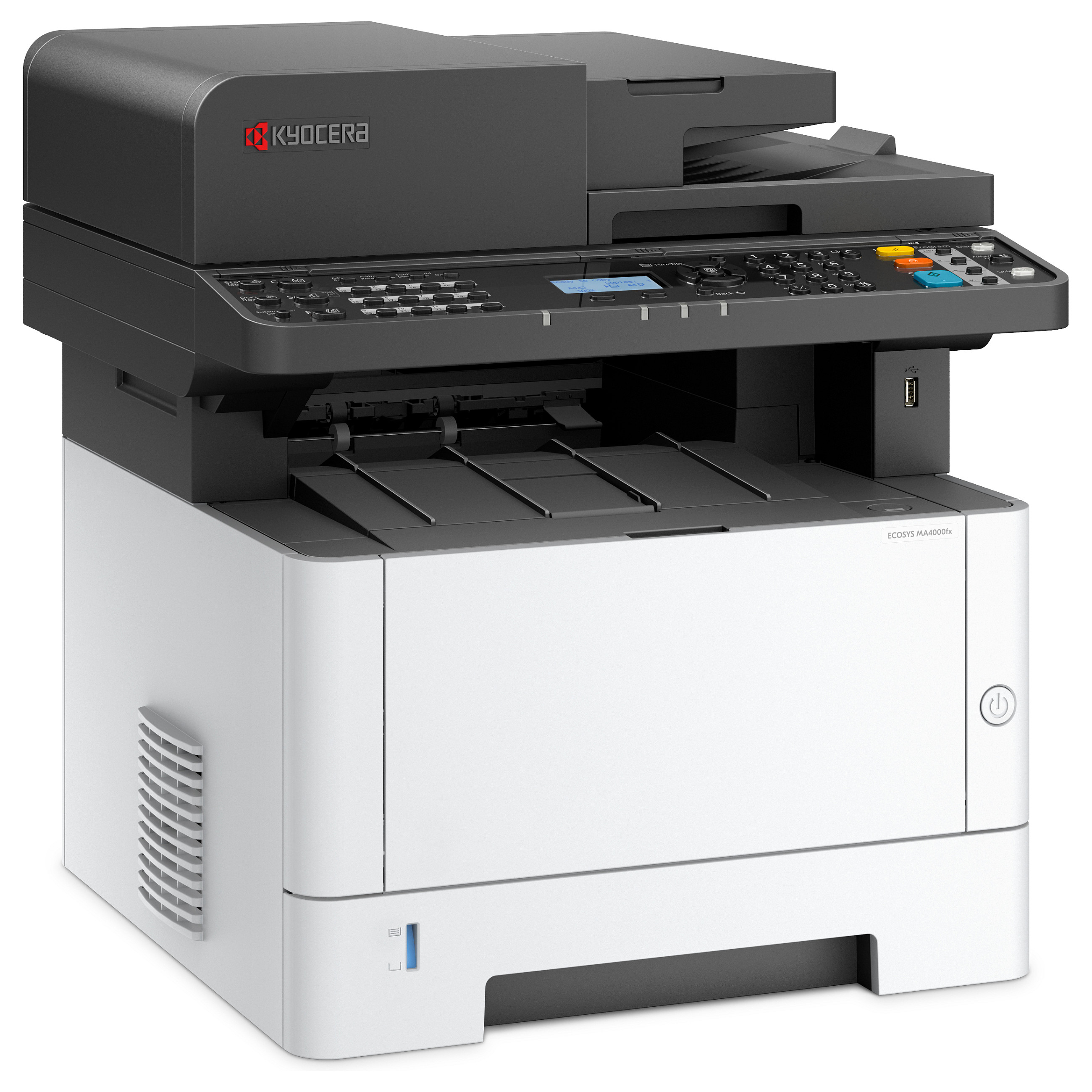 Multifunkcijski printer KYOCERA ECOSYS MA4000fx (laserski, mono, ispis/kopiranje/skeniranje/fax, A4, 40 ppm, ADF, duplex, USB, Ethernet, sivo-crna boja)-1