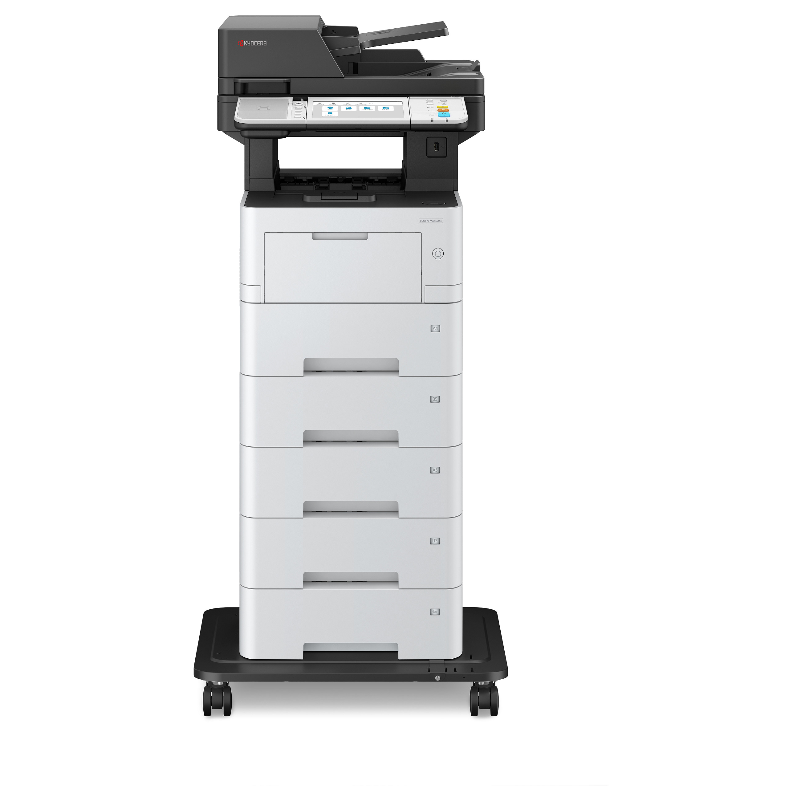Multifunkcijski printer KYOCERA ECOSYS MA4500ix (laserski, mono, ispis/kopiranje/skeniranje, A4, 45 ppm, ADF, duplex, USB, Ethernet, sivo-crna boja)-2