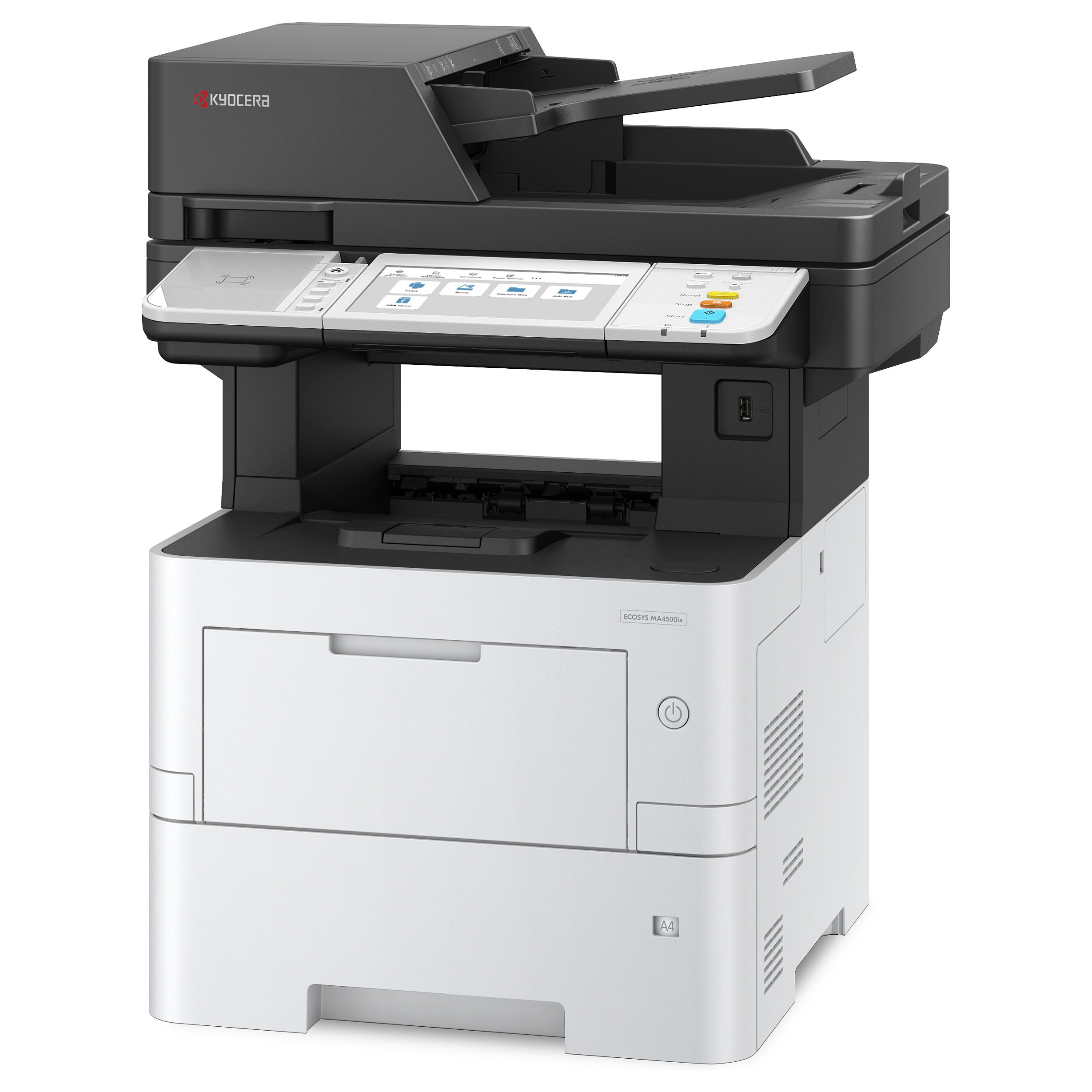 Multifunkcijski printer KYOCERA ECOSYS MA4500ix (laserski, mono, ispis/kopiranje/skeniranje, A4, 45 ppm, ADF, duplex, USB, Ethernet, sivo-crna boja)-5