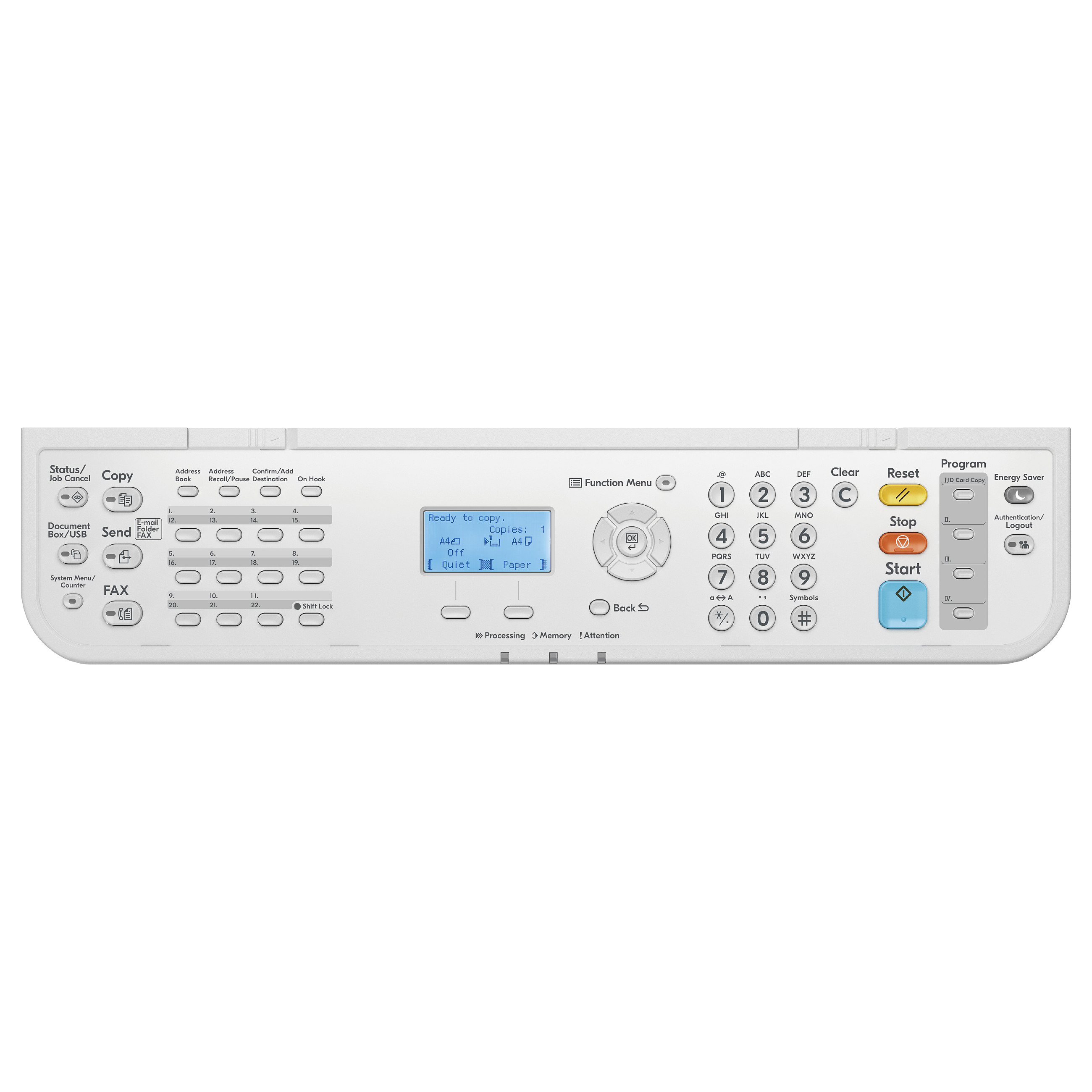 Multifunkcijski printer KYOCERA ECOSYS MA4500fx (laserski, mono, ispis/kopiranje/skeniranje/fax, A4, 45 ppm, duplex, USB, Ethernet, sivo-crna boja)-2