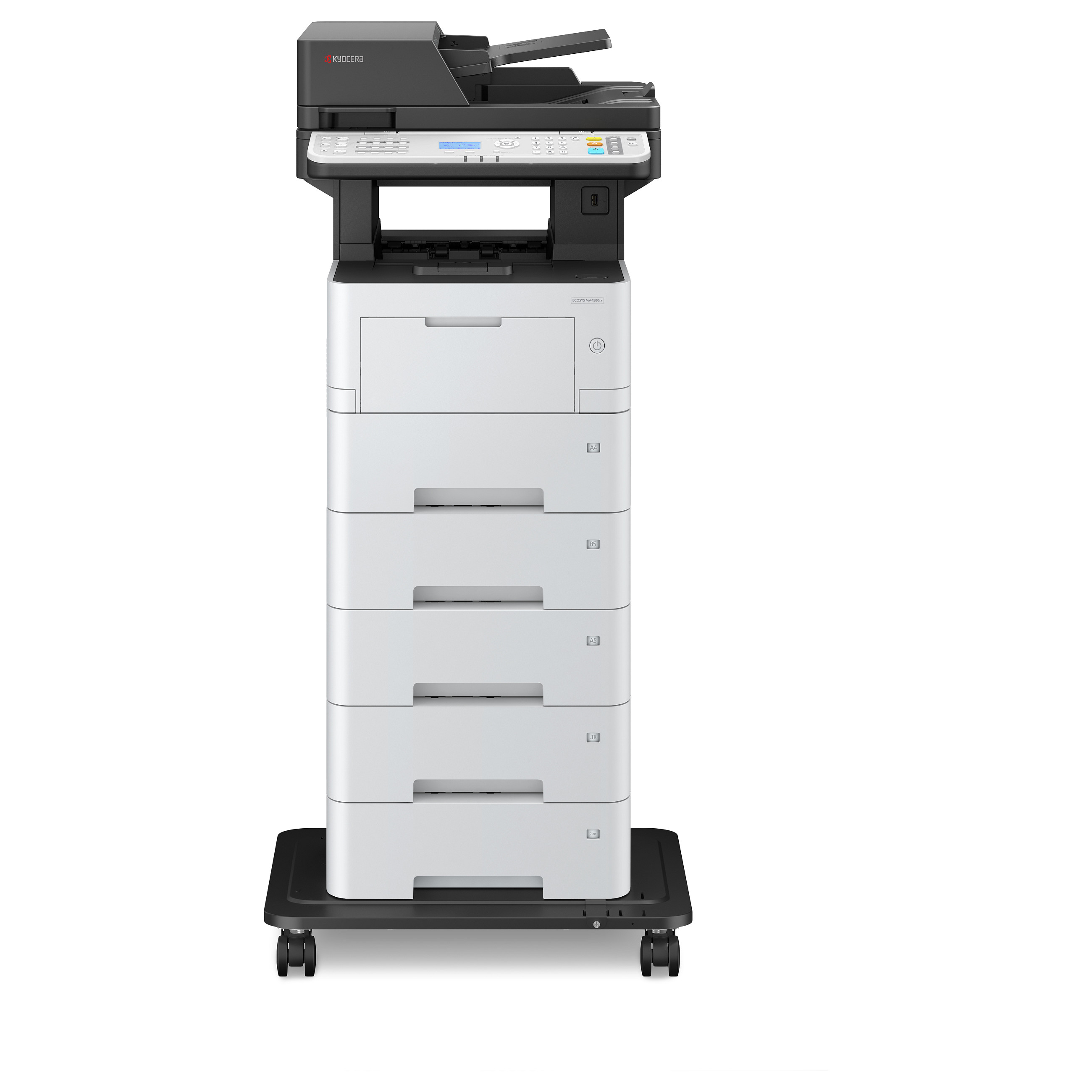 Multifunkcijski printer KYOCERA ECOSYS MA4500fx (laserski, mono, ispis/kopiranje/skeniranje/fax, A4, 45 ppm, duplex, USB, Ethernet, sivo-crna boja)-6