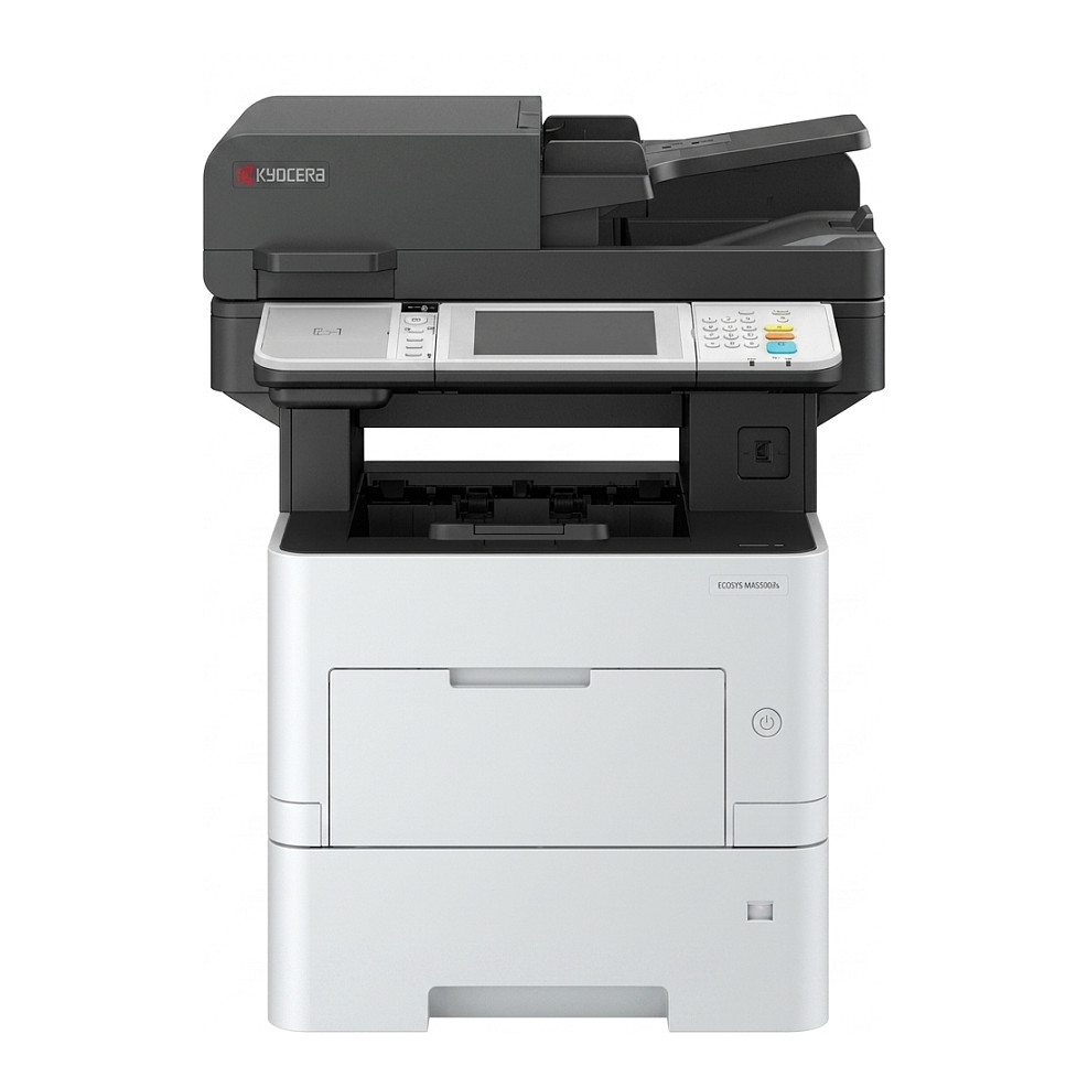 Multifunkcijski printer KYOCERA ECOSYS MA5500ifx (laserski, mono, ispis/kopiranje/skeniranje/fax, A4, 55 ppm, duplex, USB, LAN, siva/crna boja)