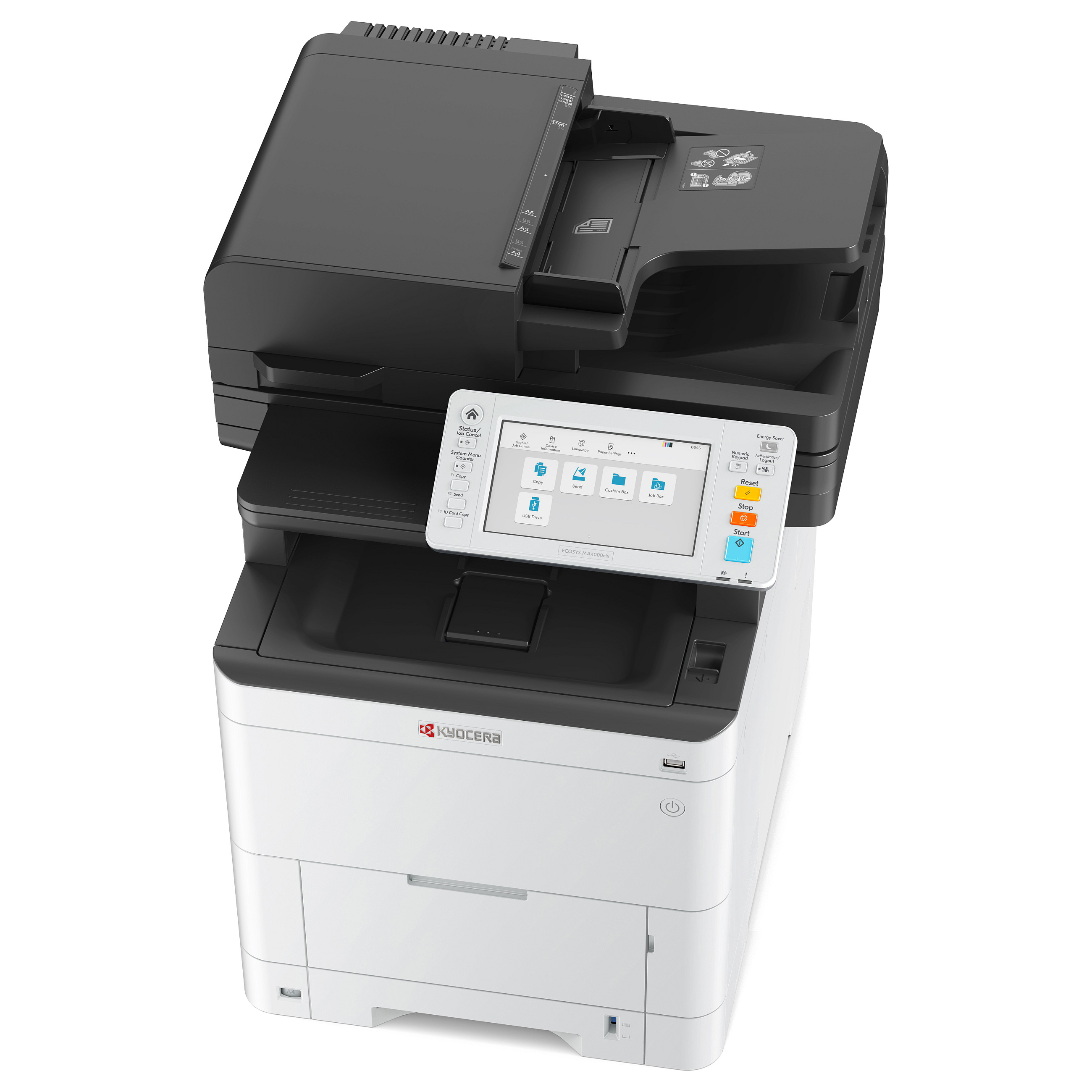 Multifunkcijski printer KYOCERA ECOSYS MA4000cix (laserski, u boji, ispis/kopiranje/skeniranje, A4, 40 ppm, duplex, USB, Ethernet, sivo-crna boja)-4