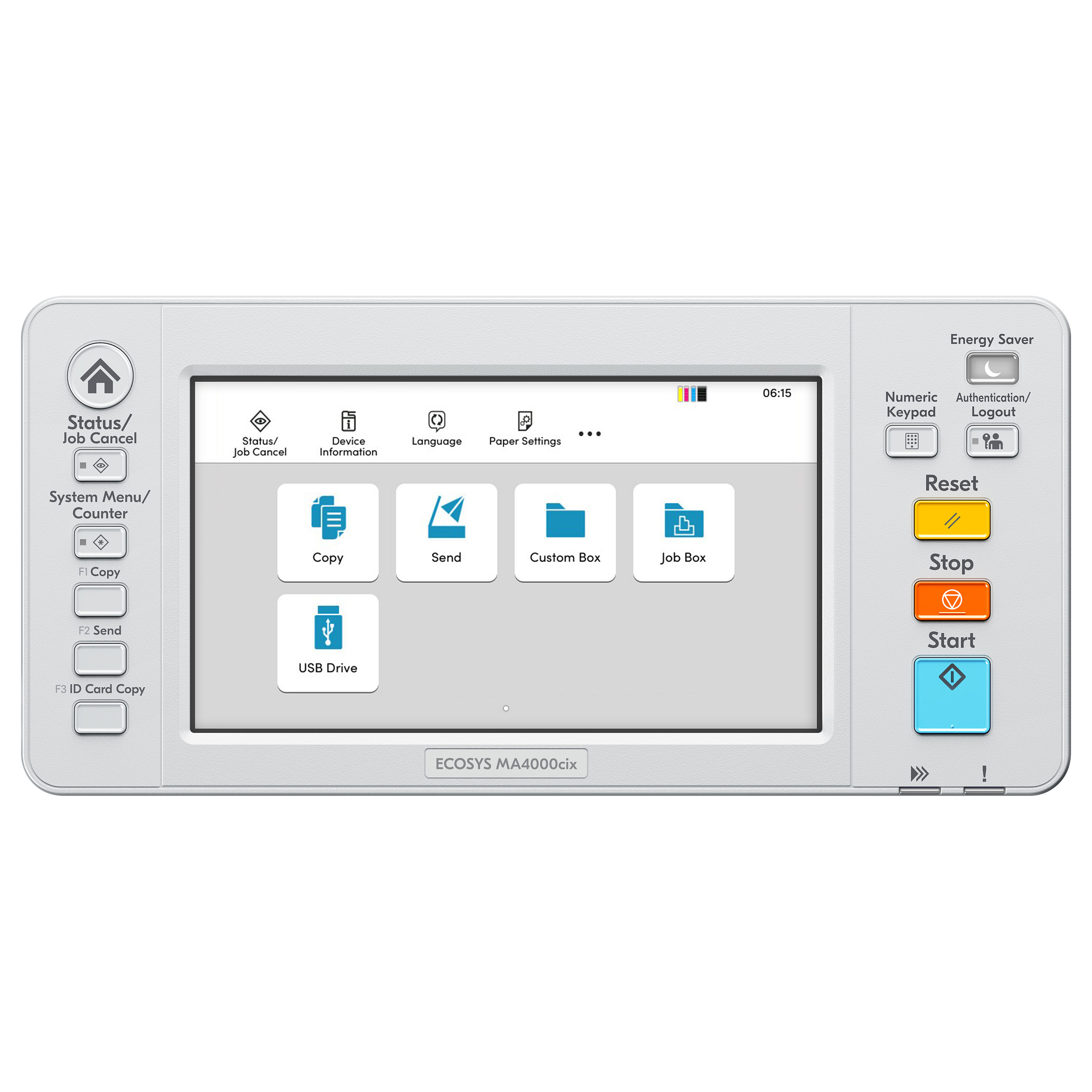 Multifunkcijski printer KYOCERA ECOSYS MA4000cix (laserski, u boji, ispis/kopiranje/skeniranje, A4, 40 ppm, duplex, USB, Ethernet, sivo-crna boja)-5