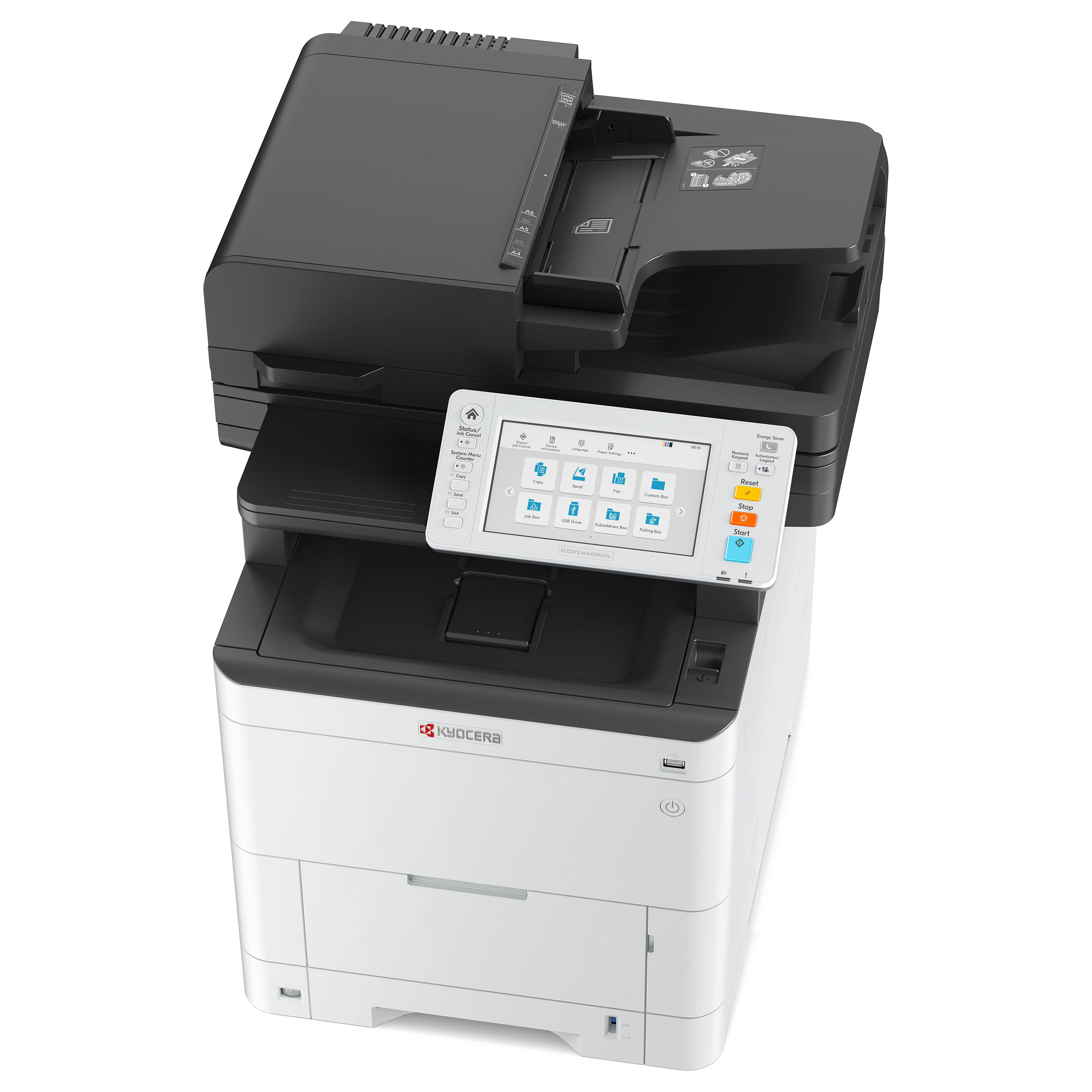 Multifunkcijski printer KYOCERA ECOSYS MA4000cifx (laserski, u boji, ispis/kopiranje/skeniranje/fax, A4, 40 ppm, ADF, duplex, USB, Ethernet, sivo-crna boja)-3