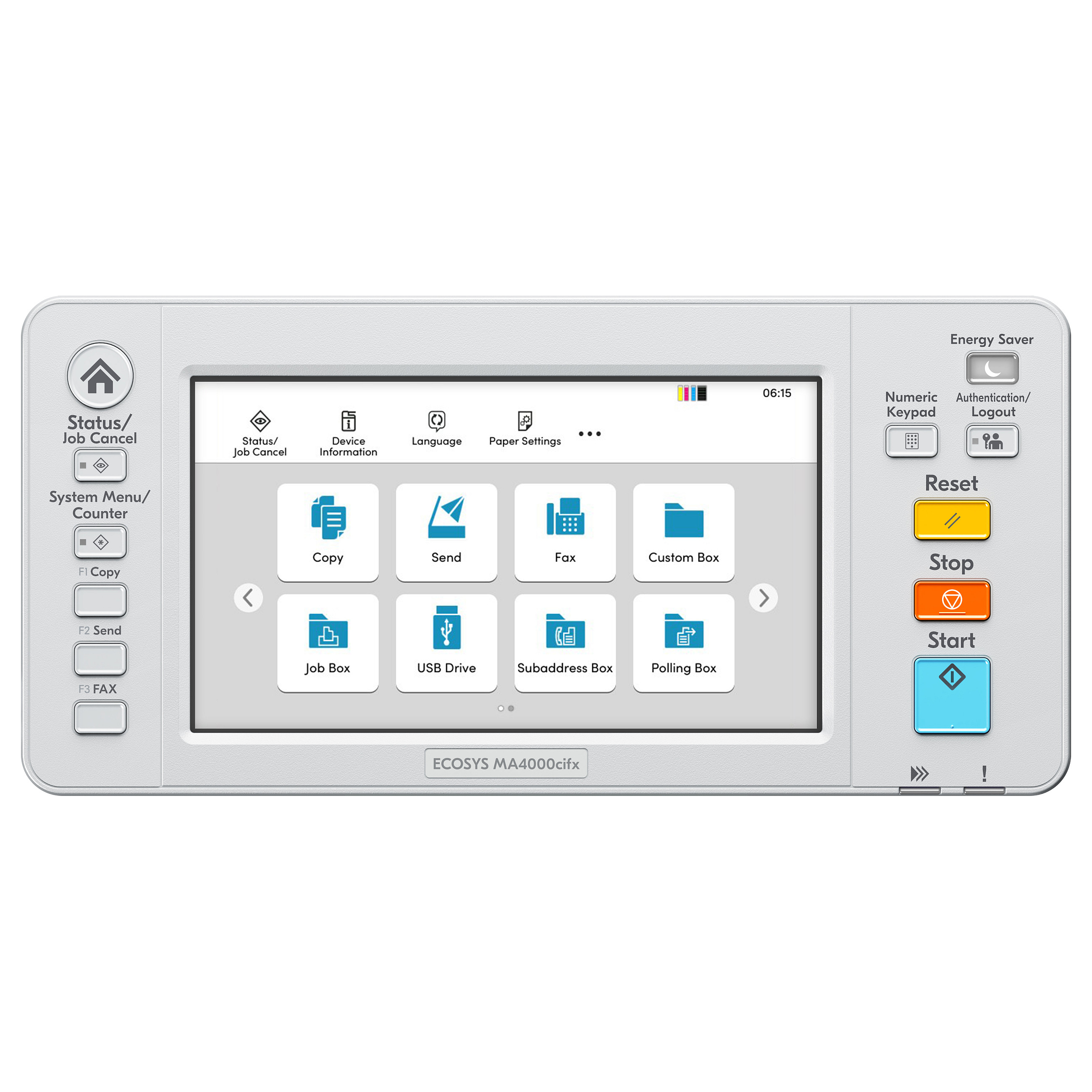 Multifunkcijski printer KYOCERA ECOSYS MA4000cifx (laserski, u boji, ispis/kopiranje/skeniranje/fax, A4, 40 ppm, ADF, duplex, USB, Ethernet, sivo-crna boja)-6