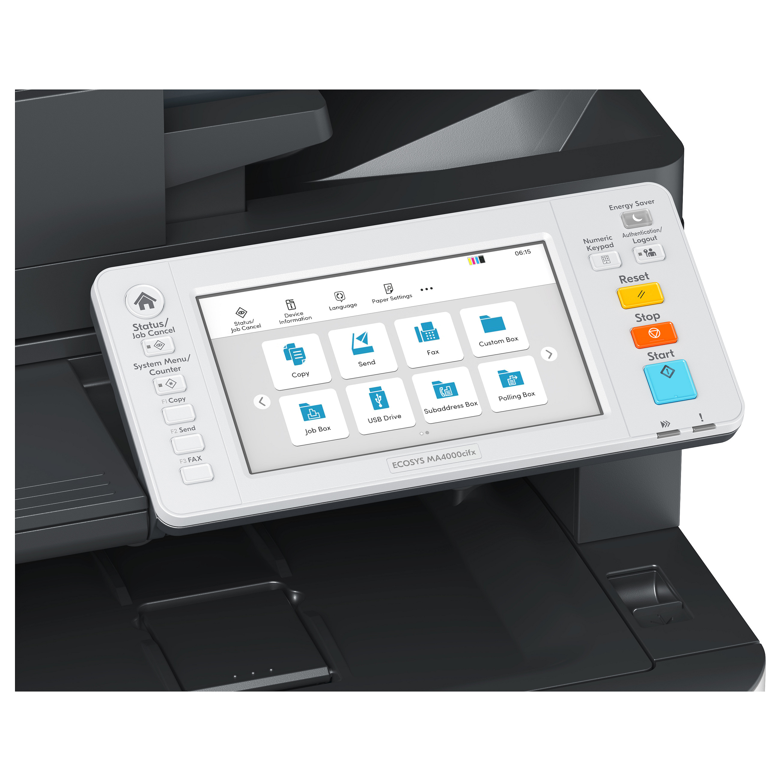 Multifunkcijski printer KYOCERA ECOSYS MA4000cifx (laserski, u boji, ispis/kopiranje/skeniranje/fax, A4, 40 ppm, ADF, duplex, USB, Ethernet, sivo-crna boja)-7