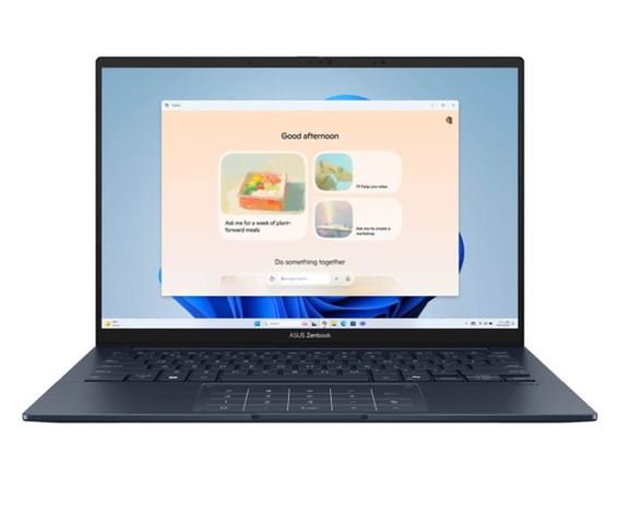 Laptop ASUS Zenbook 14 OLED UX3405CA (14", OLED Touch, FHD+, Intel Core Ultra 7 255H, 16GB, 1TB SSD, Intel Arc Graphics, FreeDOS, Non-HR tipkovnica, Ponder Blue)