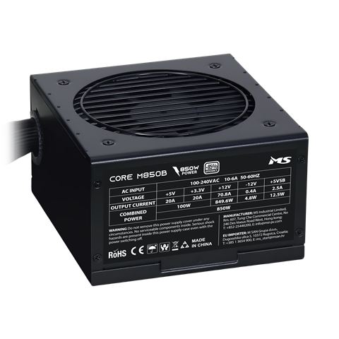 Napajanje MS CORE M850B, 850W, ATX-0