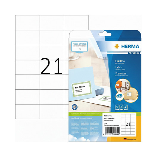 Etikete HERMA Premium 70x423 mm (A4, 210 komada)-0