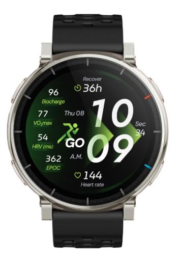 Pametni sat AMAZFIT Active 3 Premium 45mm (1,32" AMOLED, GPS, Bluetooth pozivi, vodootporan 5ATM) Apex Silver-1