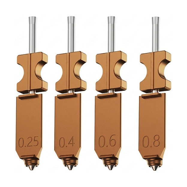 Komplet mlaznica za 3D printer FLASHFORGE AD5X Nozzle Assembly (0.25 mm, 0.4 mm, 0.6 mm, 0.8 mm)-1