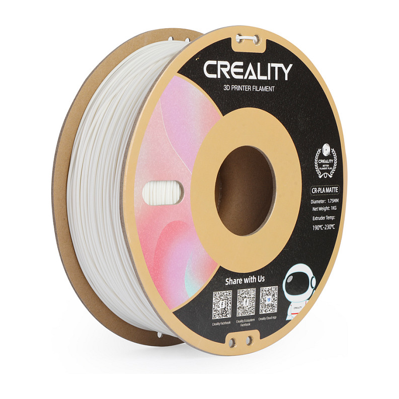Filament za 3D printer CREALITY CR-PLA Matte 1.75mm 1kg (Gypsum White)