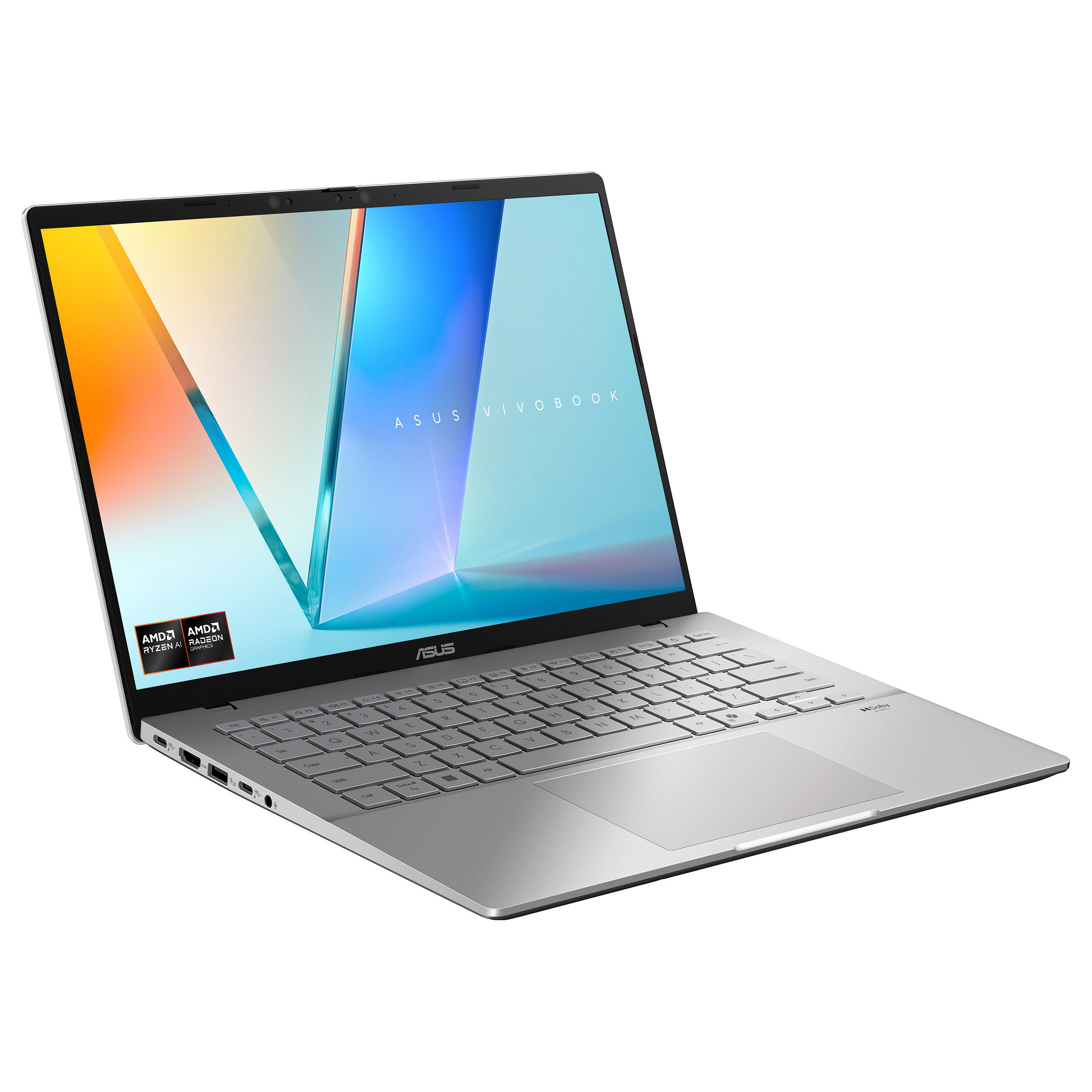 Laptop ASUS Vivobook S14 OLED M3407KA-DRSF046W (14", OLED, WUXGA, AMD Ryzen AI 7 350, 16 GB, 1 TB SSD, AMD Radeon Graphics, Windows 11 Home, French AZERTY layout, srebrna)-1