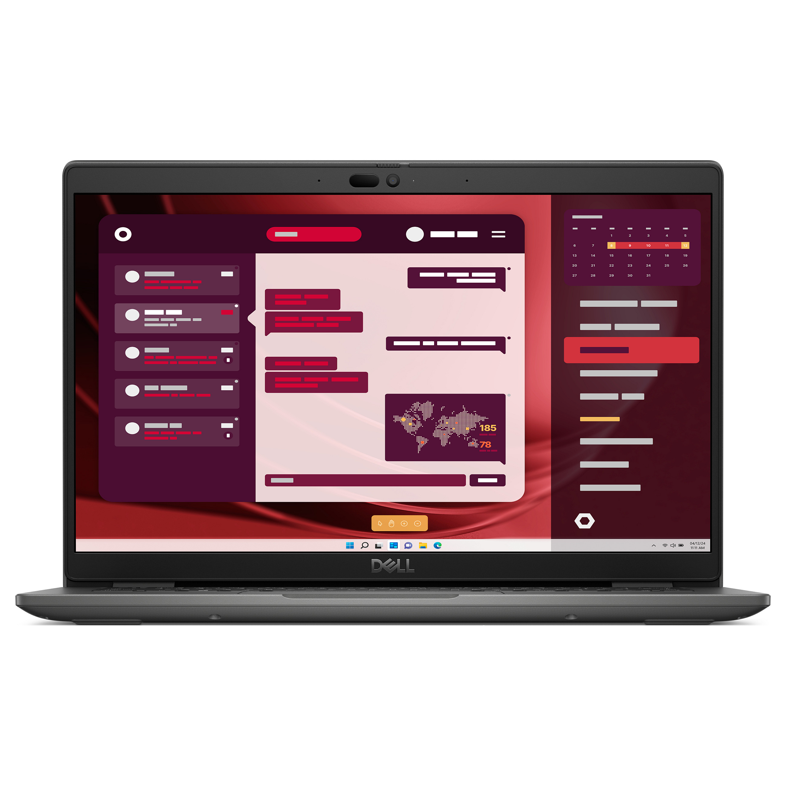 Laptop DELL Latitude 3450 (14", IPS, 1920 × 1080, Core i5 1345U, 16 GB, 512 GB SSD, Intel Iris Xe, Windows 11 Pro, non-HR tipkovnica, siva boja)