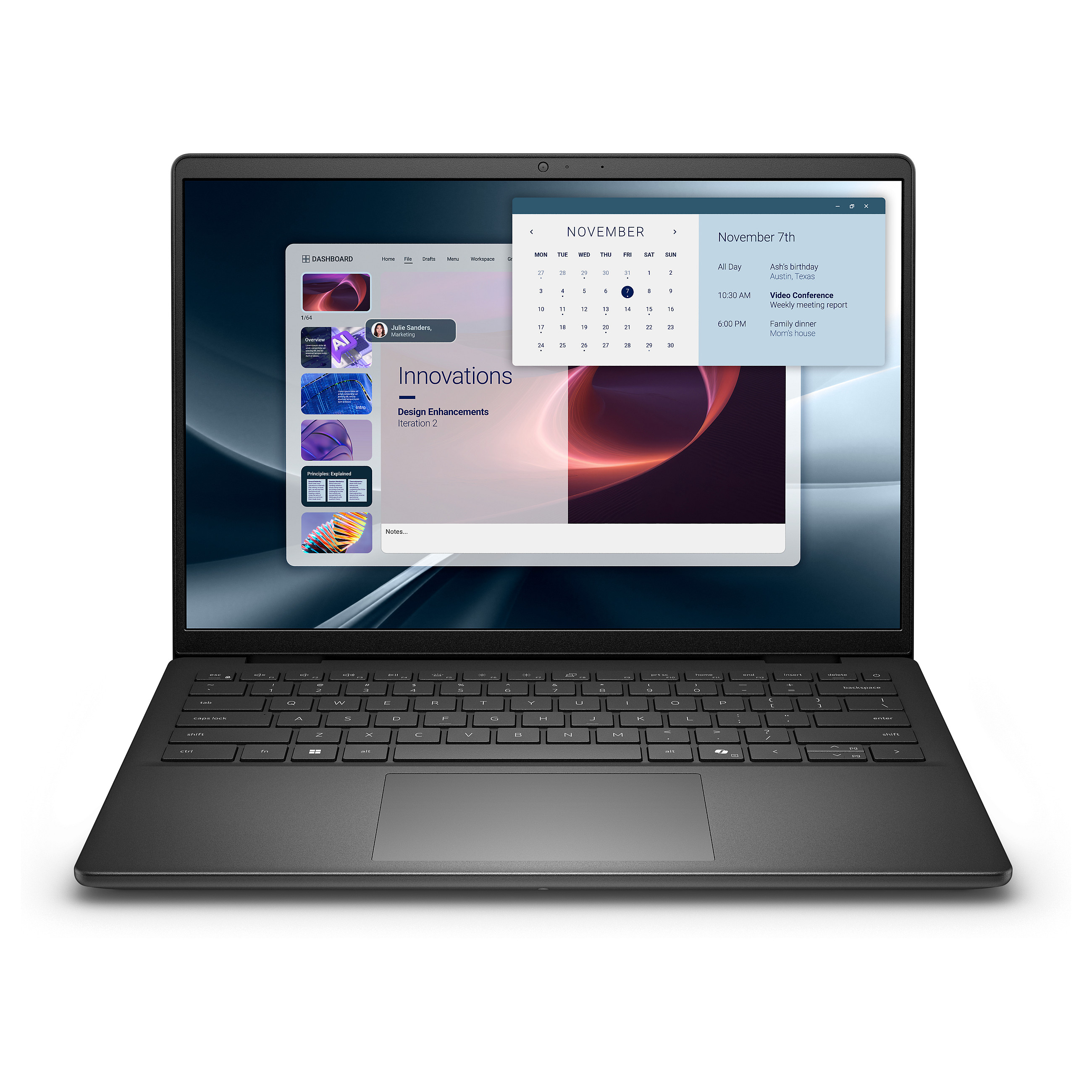 Laptop DELL Pro 14 Essential PV14255 (14", IPS, 1920 × 1200, Ryzen AI 7 350, 16 GB, 1 TB SSD, Radeon 860M, Windows 11 Pro, non-HR tipkovnica, crna boja)-0