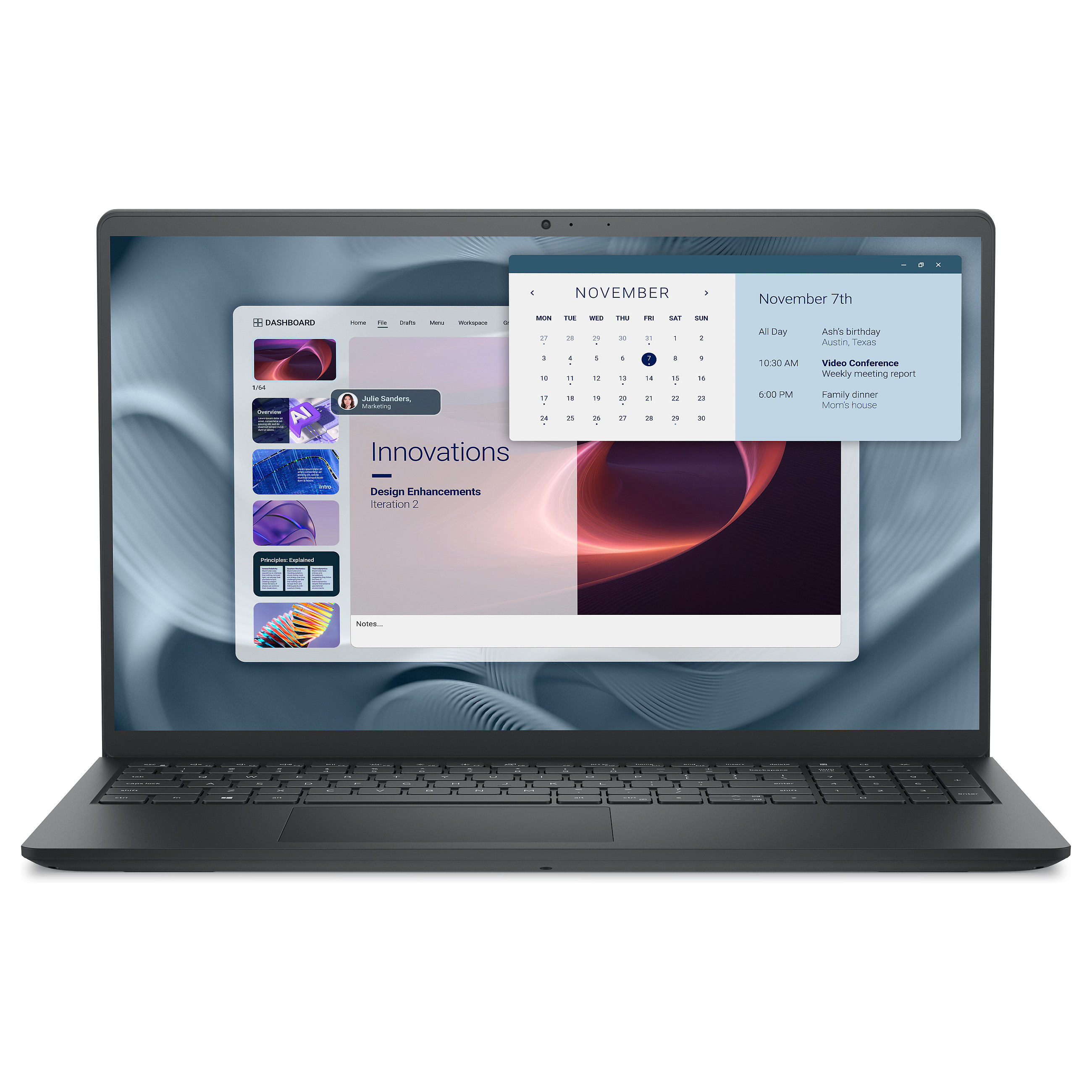 Laptop DELL Pro 15 Essential PV15250 (15.6", IPS, 1920 × 1080, Core i5 1334U, 16 GB, 512 GB SSD, Intel Iris Xe, Windows 11 Pro, non-HR tipkovnica, crna boja)-0