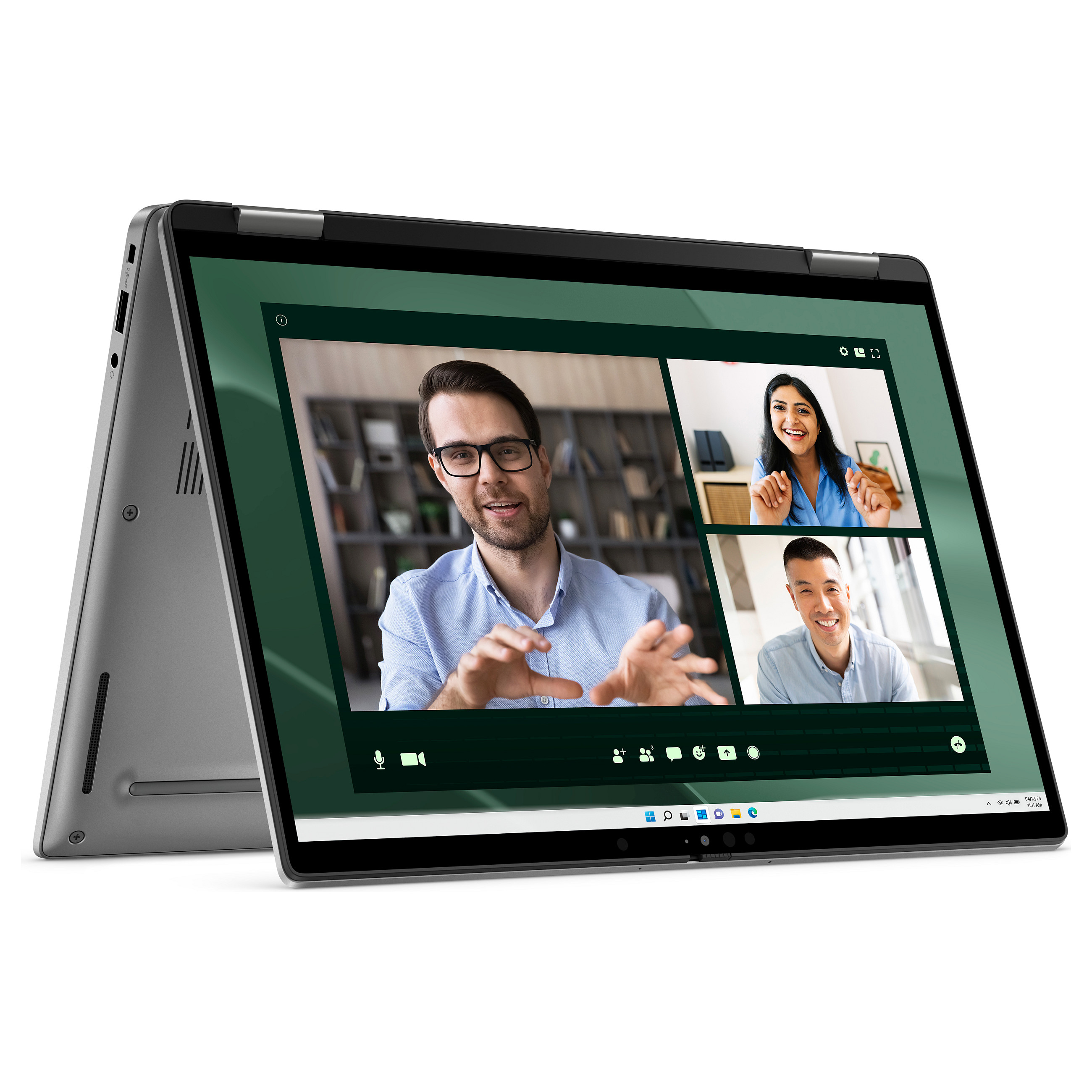 Laptop DELL Latitude 7350 2-in-1 (13.3", IPS Touch, 2560 × 1600, Core Ultra 5 135U, 16 GB, 512 GB SSD, Intel Graphics, Windows 11 Pro, non-HR tipkovnica, siva boja)-0