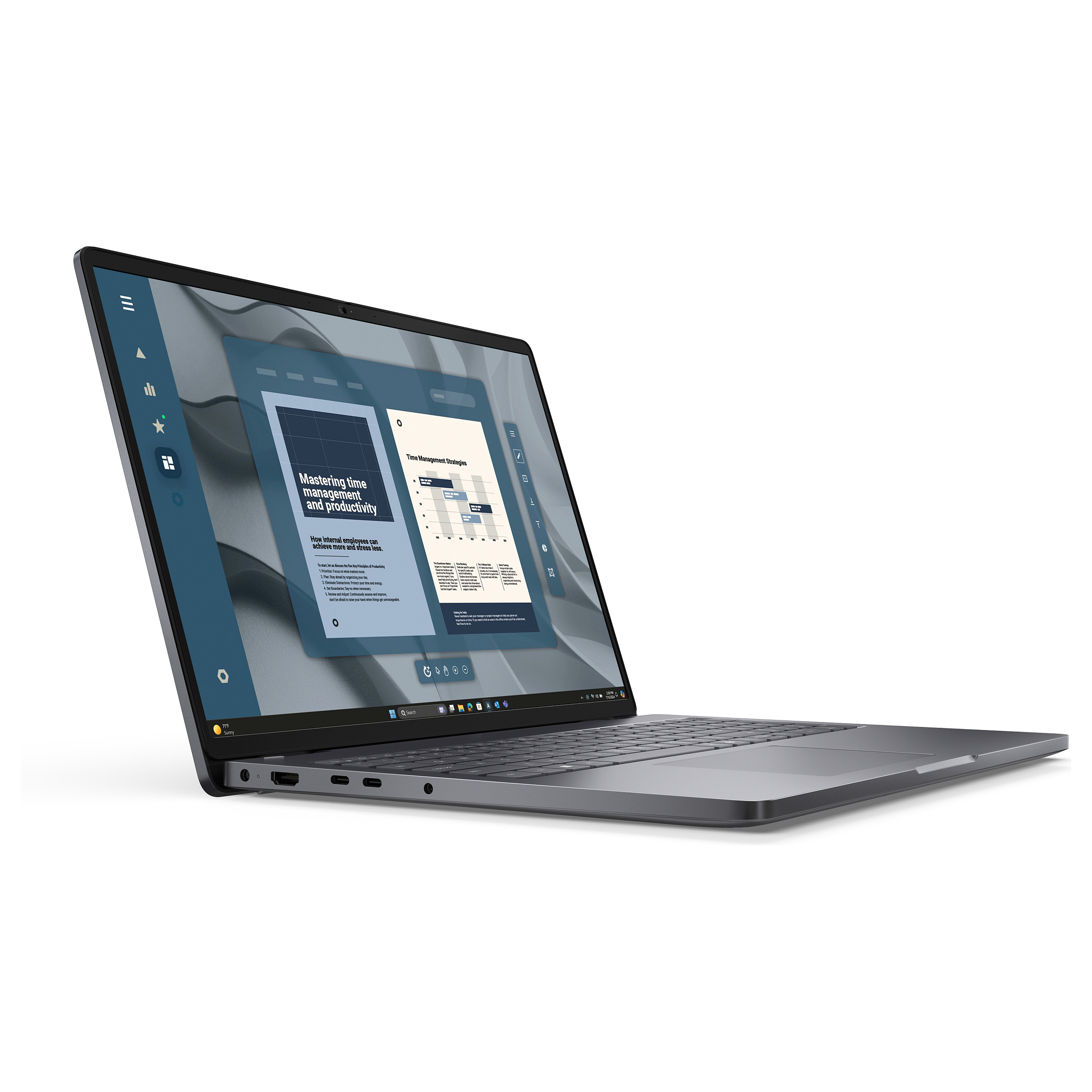 Laptop DELL Pro 16 PC16255 (16", IPS, 1920 × 1200, Ryzen 5 PRO 215, 16 GB, 512 GB SSD, Radeon 740M, Windows 11 Pro, non-HR tipkovnica, crna boja)-1