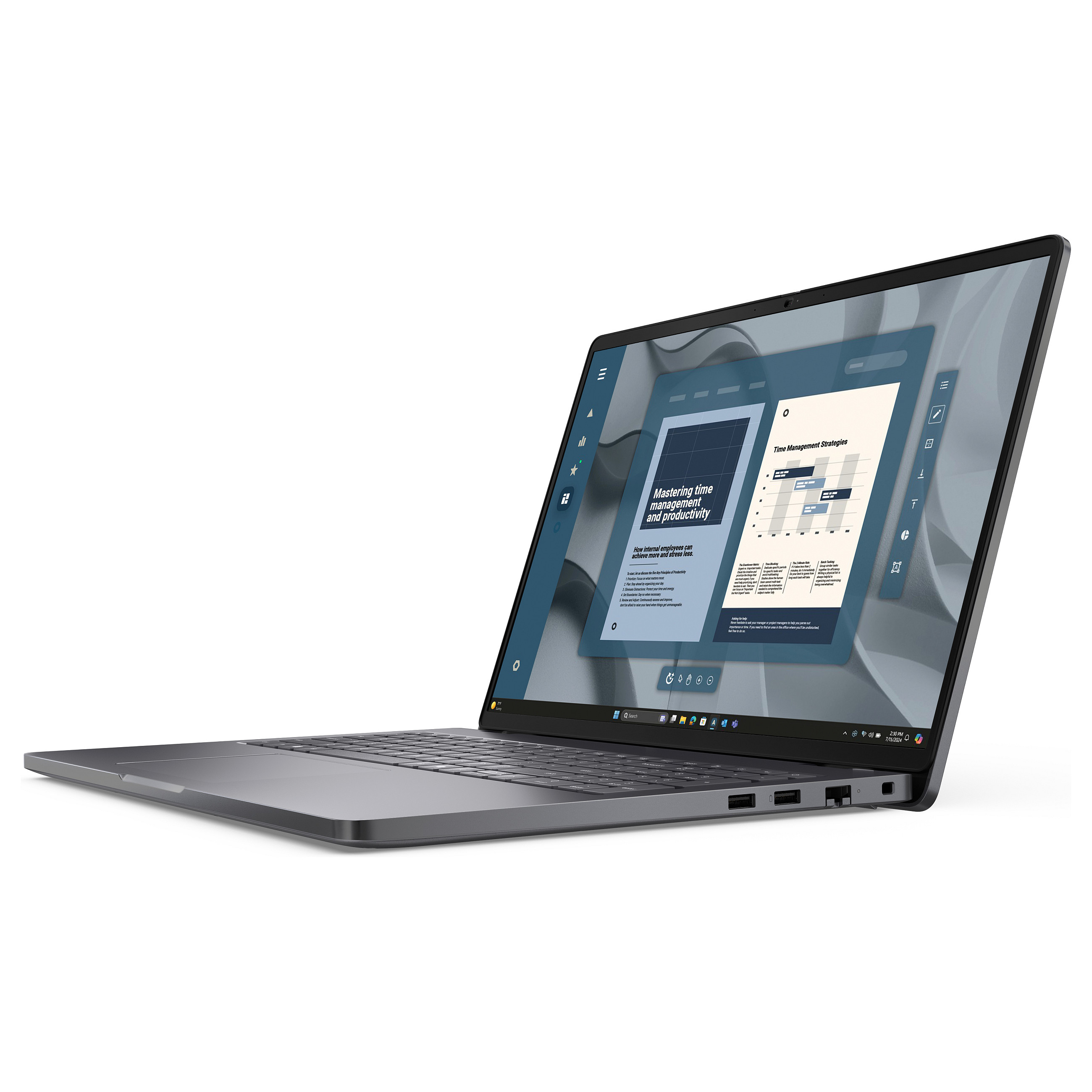 Laptop DELL Pro 16 PC16255 (16", IPS, 1920 × 1200, Ryzen 5 PRO 215, 16 GB, 512 GB SSD, Radeon 740M, Windows 11 Pro, non-HR tipkovnica, crna boja)-2