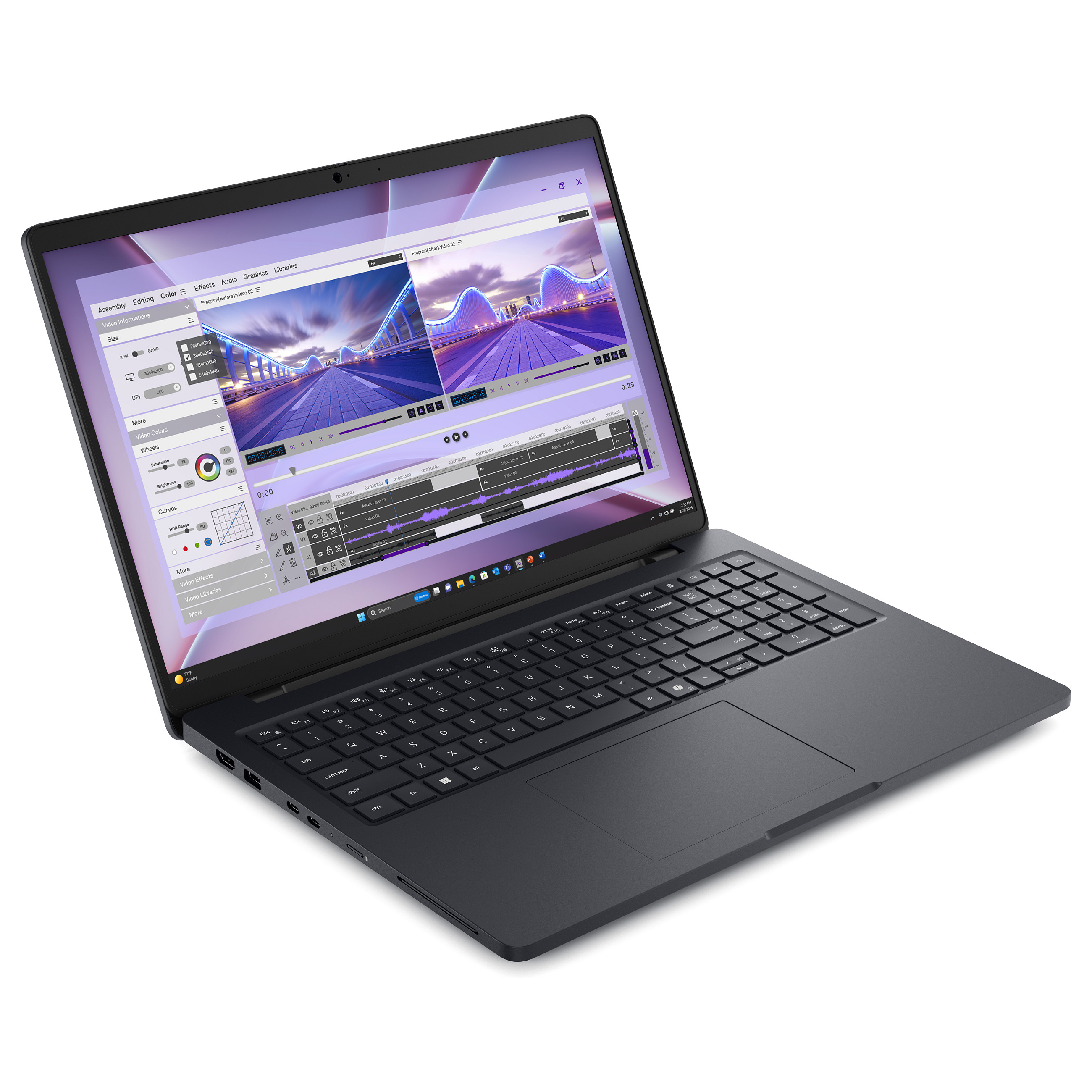 Laptop DELL Pro Max 16 MC16250 (16", IPS, 1920 × 1200, Core Ultra 7 265H, 32 GB, 1 TB SSD, RTX PRO 500, Windows 11 Pro, non-HR tipkovnica, crna boja)-3