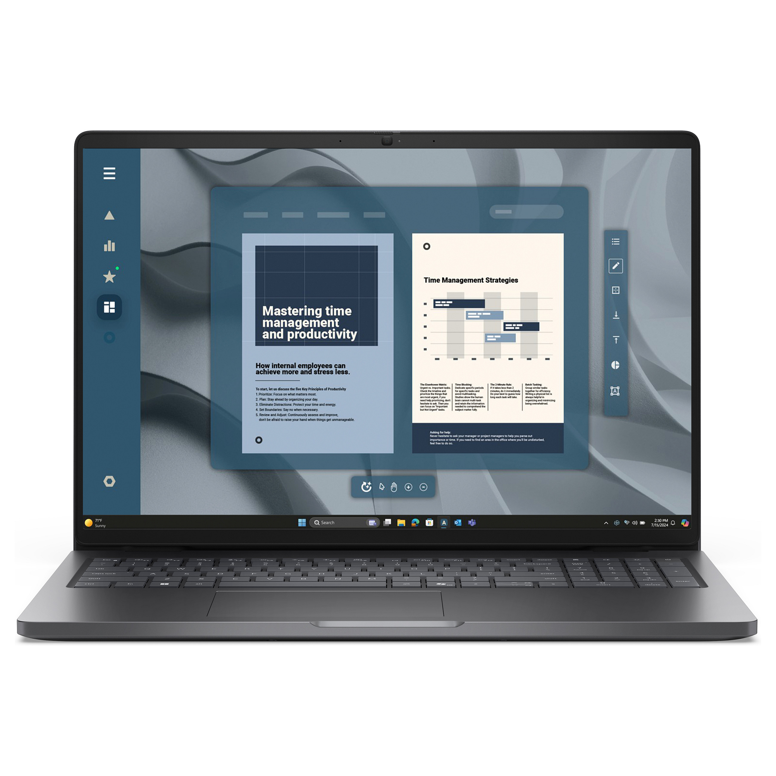 Laptop DELL Pro 16 PC16255 (16", IPS, 1920 × 1200, Ryzen 5 220, 16 GB, 512 GB SSD, Radeon 740M, Windows 11 Pro, non-HR tipkovnica, crna boja)