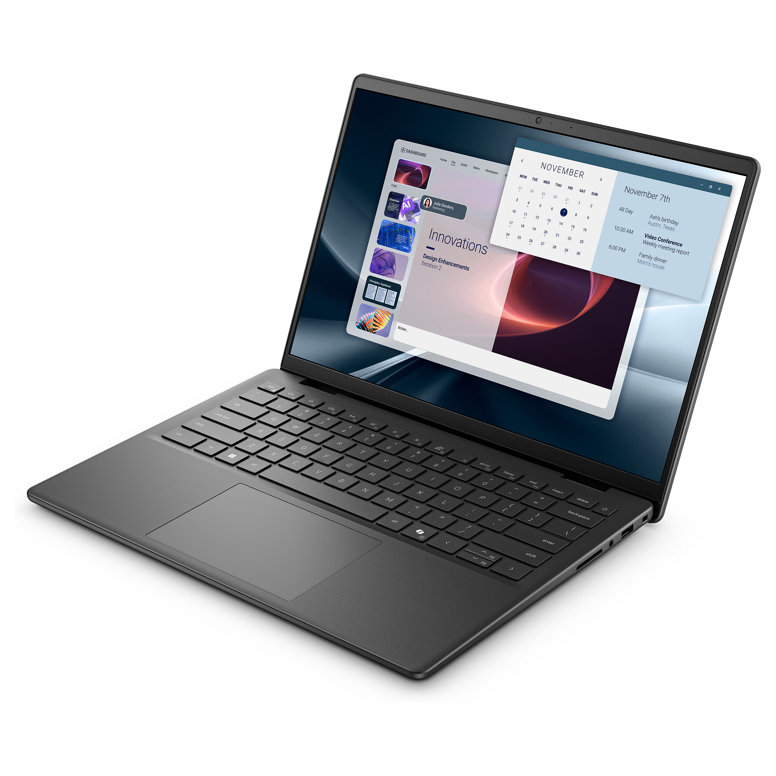 Laptop DELL Pro 14 Essential PV14255 (14", IPS, 1920 × 1200, Ryzen AI 5 330, 16 GB, 512 GB SSD, Radeon 820M, Windows 11 Pro, non-HR tipkovnica, crna boja)-3