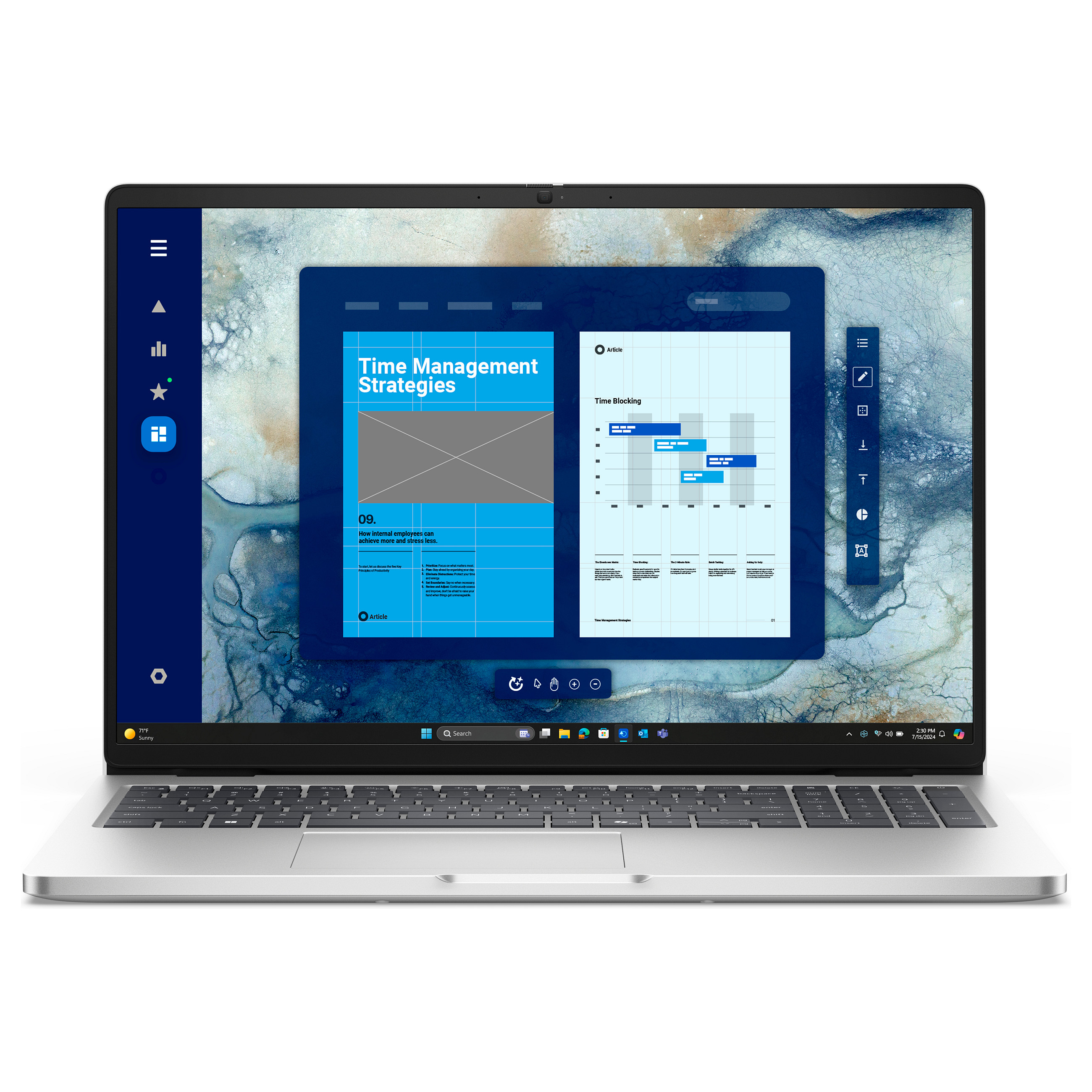Laptop DELL Pro 16 PC16250 (16", IPS, 1920 × 1200, Core Ultra 7 255U, 16 GB, 512 GB SSD, Intel Graphics, Windows 11 Pro, non-HR tipkovnica, platinasto srebrna boja)