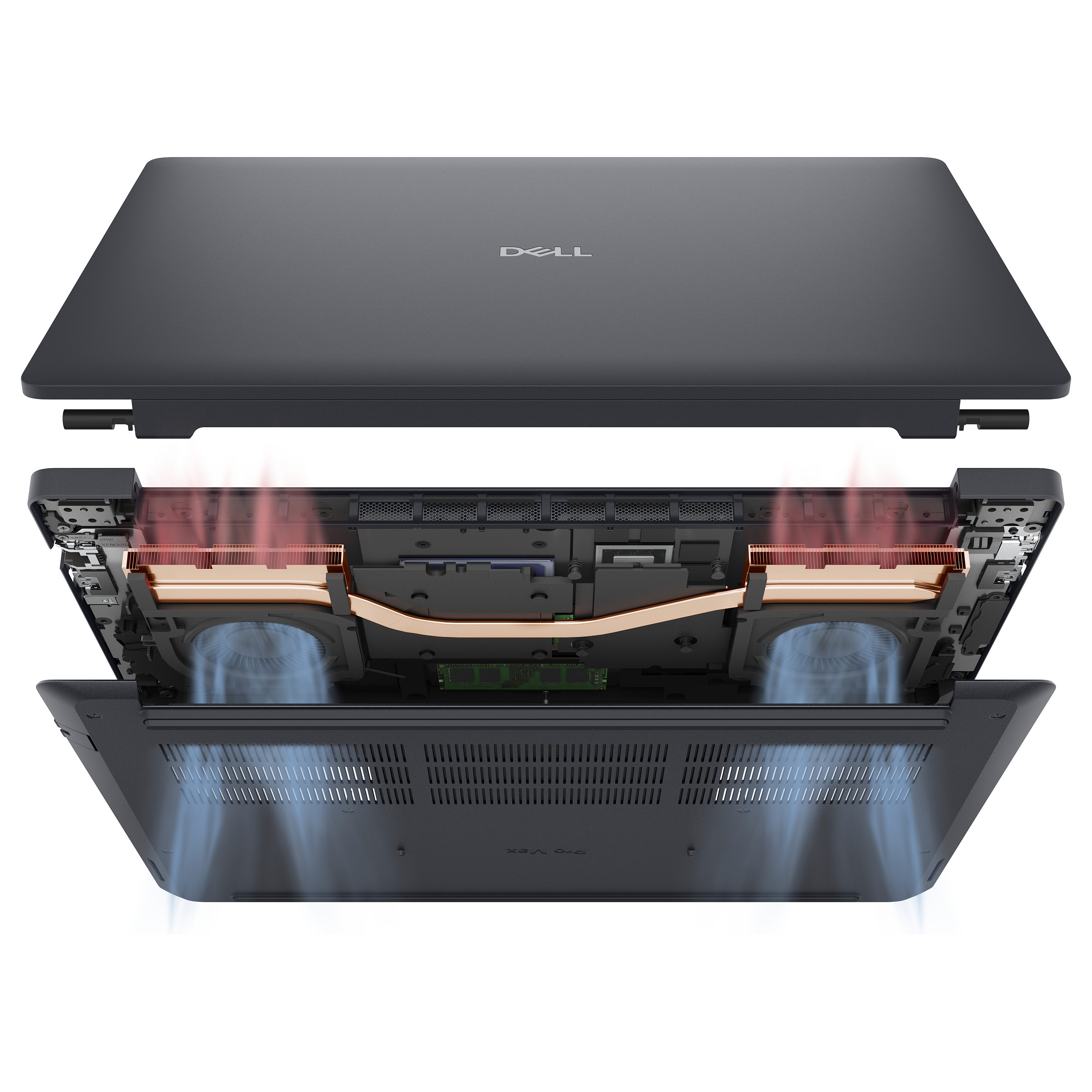 Laptop DELL Pro Max 16 (16", WVA, Full HD+, Intel Core Ultra 7 265H, 32 GB, 1 TB SSD, NVIDIA RTX PRO 2000 Blackwell, Windows 11 Pro, DE tipkovnica, crna)-2