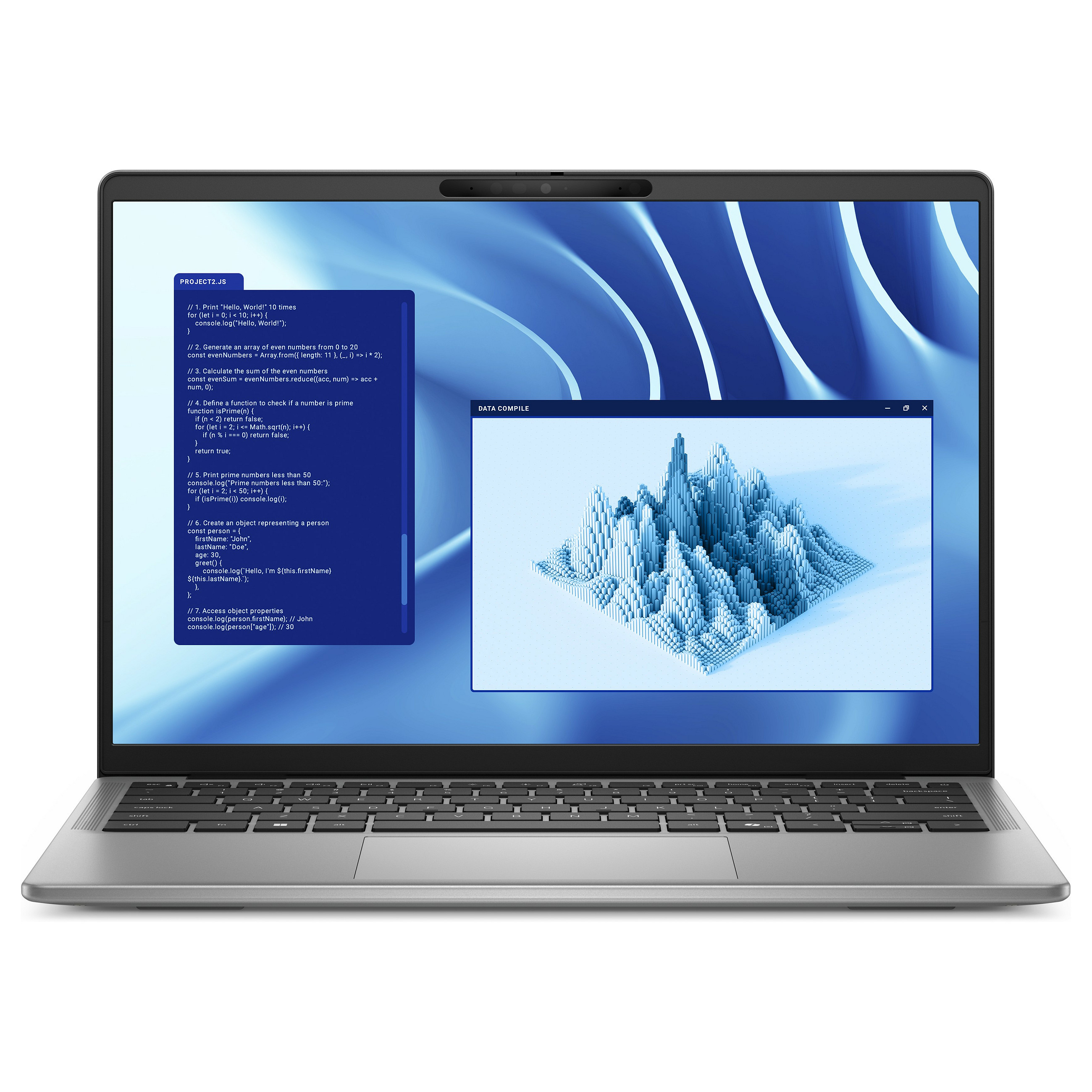 Laptop DELL Latitude 7455 (14", IPS, QHD, Snapdragon X Plus X1P-64-100, 16 GB, 512 GB SSD, Qualcomm Adreno, Windows 11 Pro, DE tipkovnica, siva)-1