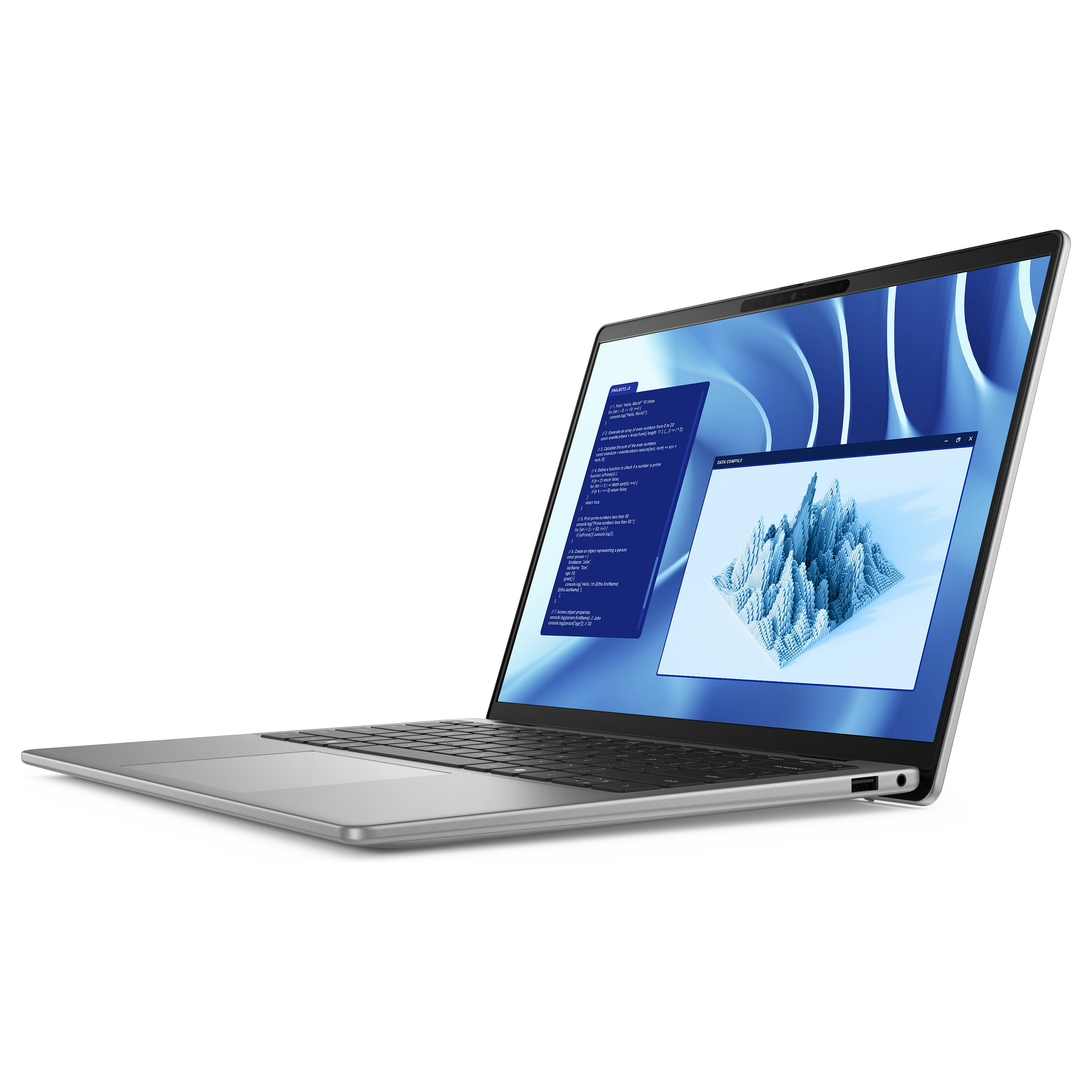Laptop DELL Latitude 7455 (14", IPS, QHD, Snapdragon X Plus X1P-64-100, 16 GB, 512 GB SSD, Qualcomm Adreno, Windows 11 Pro, DE tipkovnica, siva)-3