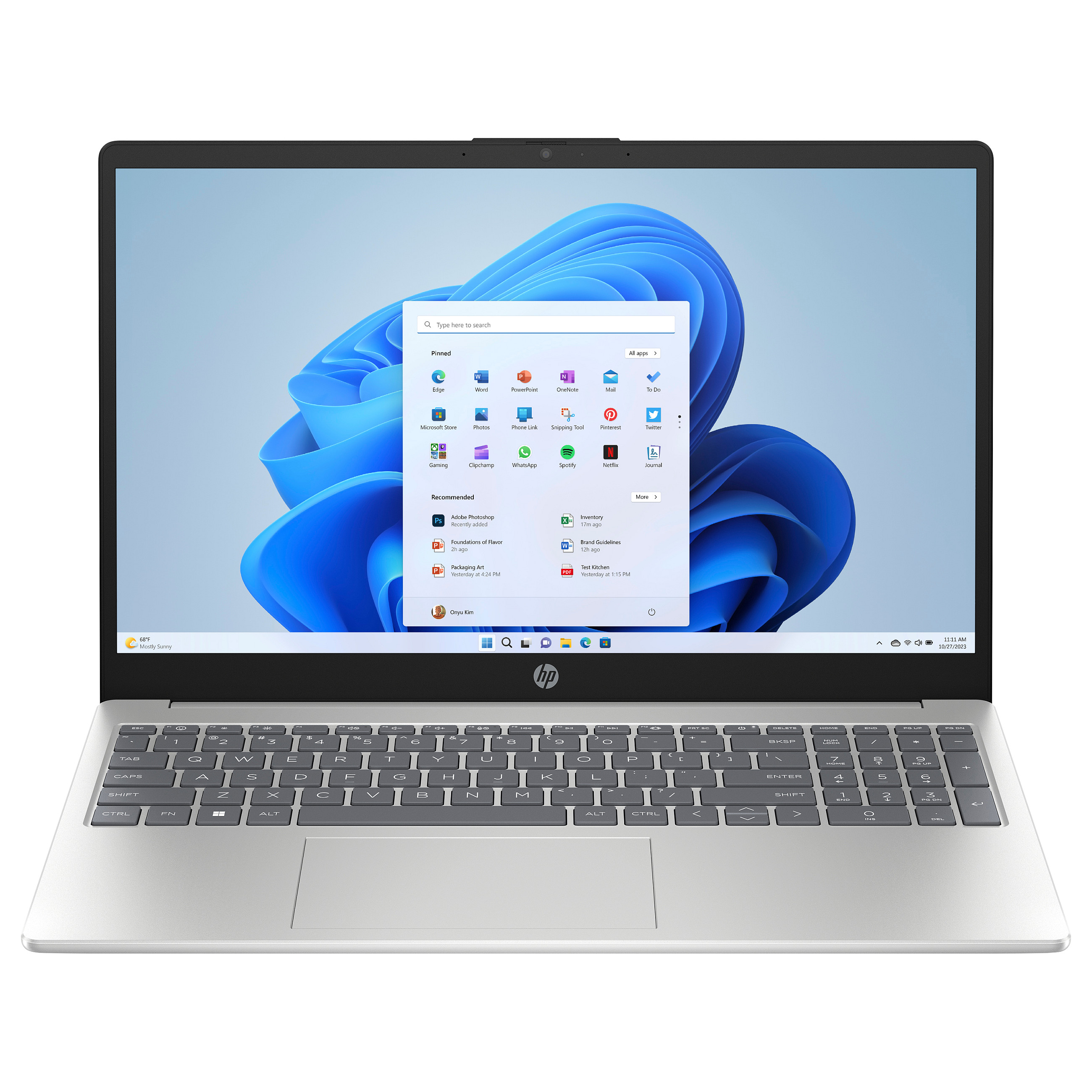 Laptop HP 15-fd0051ng (15.6", Full HD, Intel Core 5 120U, 16GB, 512GB SSD, Intel Graphics, Windows 11 Home, DE tipkovnica, Srebrna)
