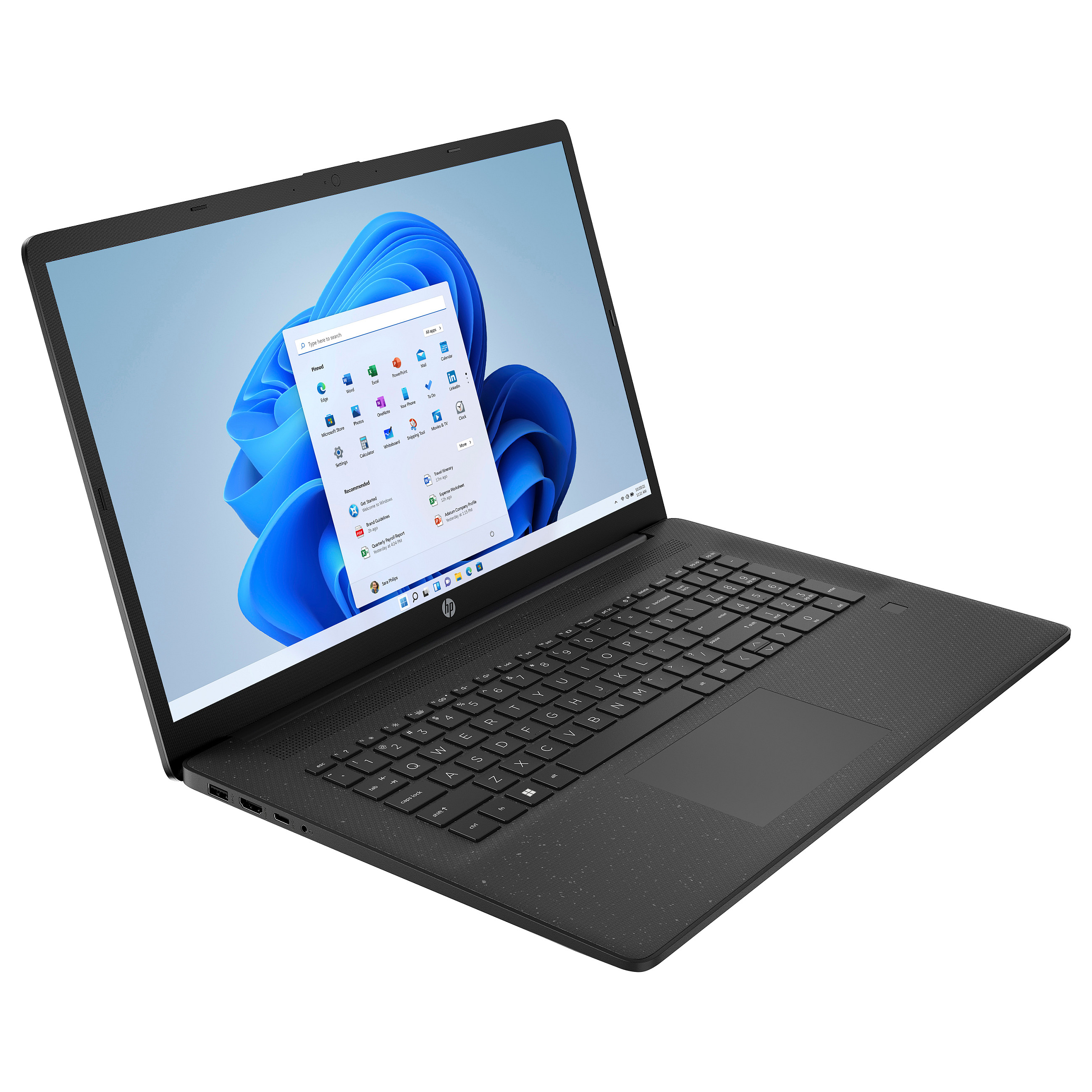 Laptop HP 17-cp3077ng (17.3", IPS, Full HD, AMD Ryzen 7 7730U, 16GB, 1TB SSD, AMD Radeon Graphics, Windows 11 Home, DE tipkovnica, Srebrna)-1