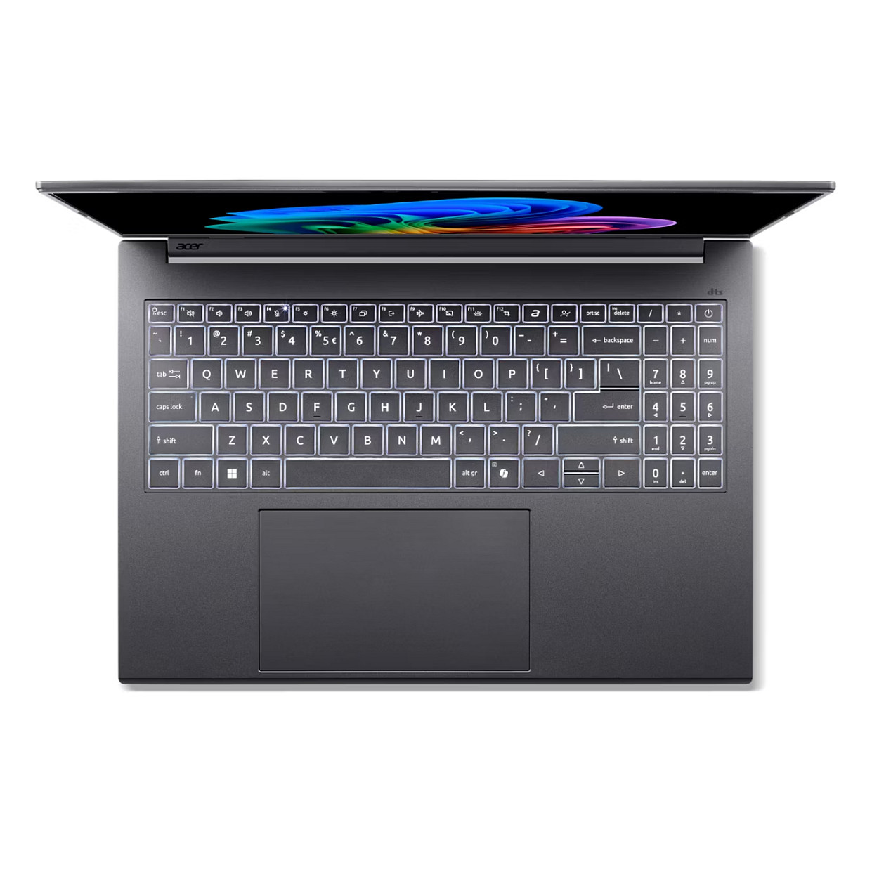 Laptop ACER Aspire 16 AI OLED A16-52M-916J (16", OLED, WQXGA+, Intel Core Ultra 9 185H, 32GB, 1TB SSD, Intel Arc Graphics, Windows 11 Home, Non-HR tipkovnica, Siva)-4