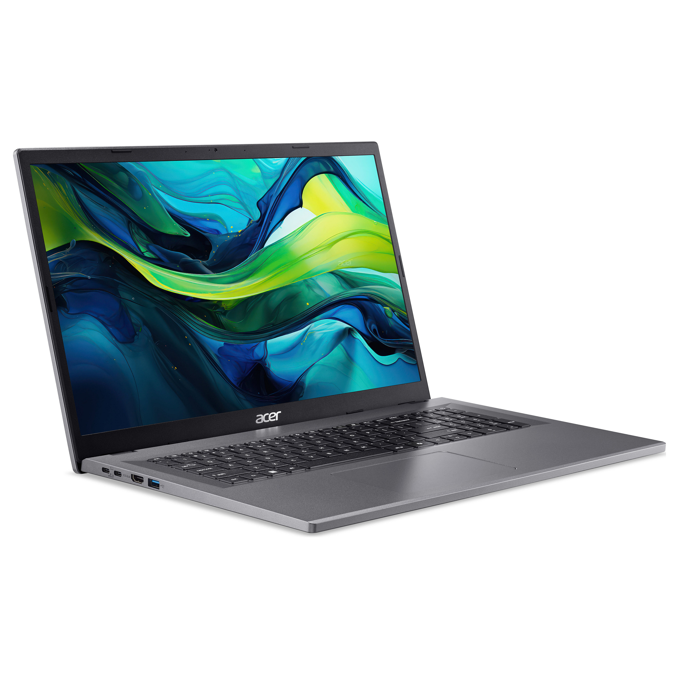 Laptop ACER Aspire Go 17 AG17-31P-36CG (17.3", IPS, Full HD, Intel Core i3-N305, 8GB, 512GB SSD, Intel UHD Graphics, Linux, Non-HR tipkovnica, Srebrna)-1