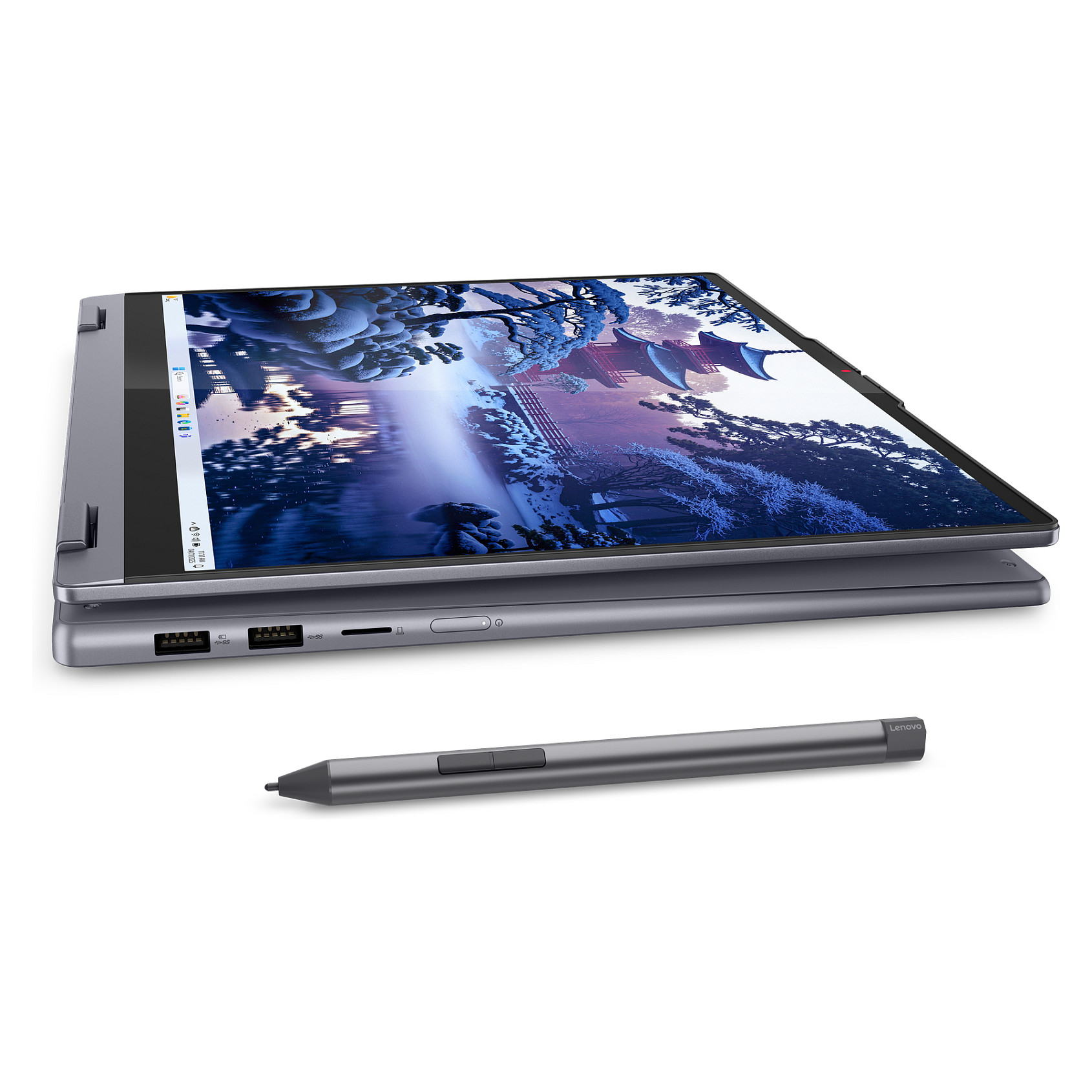 Laptop LENOVO IdeaPad 5 2-in-1 16IML9 (16", OLED, WUXGA, Intel Core Ultra 7 155H, 16GB, 1TB SSD, Intel Arc Graphics, Windows 11 Home, DE tipkovnica, Siva)-5