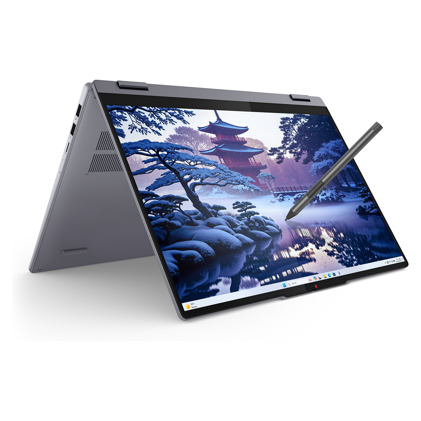 Laptop LENOVO IdeaPad 5 2-in-1 16IML9 (16", OLED, WUXGA, Intel Core Ultra 7 155H, 16GB, 1TB SSD, Intel Arc Graphics, Windows 11 Home, DE tipkovnica, Siva)-15