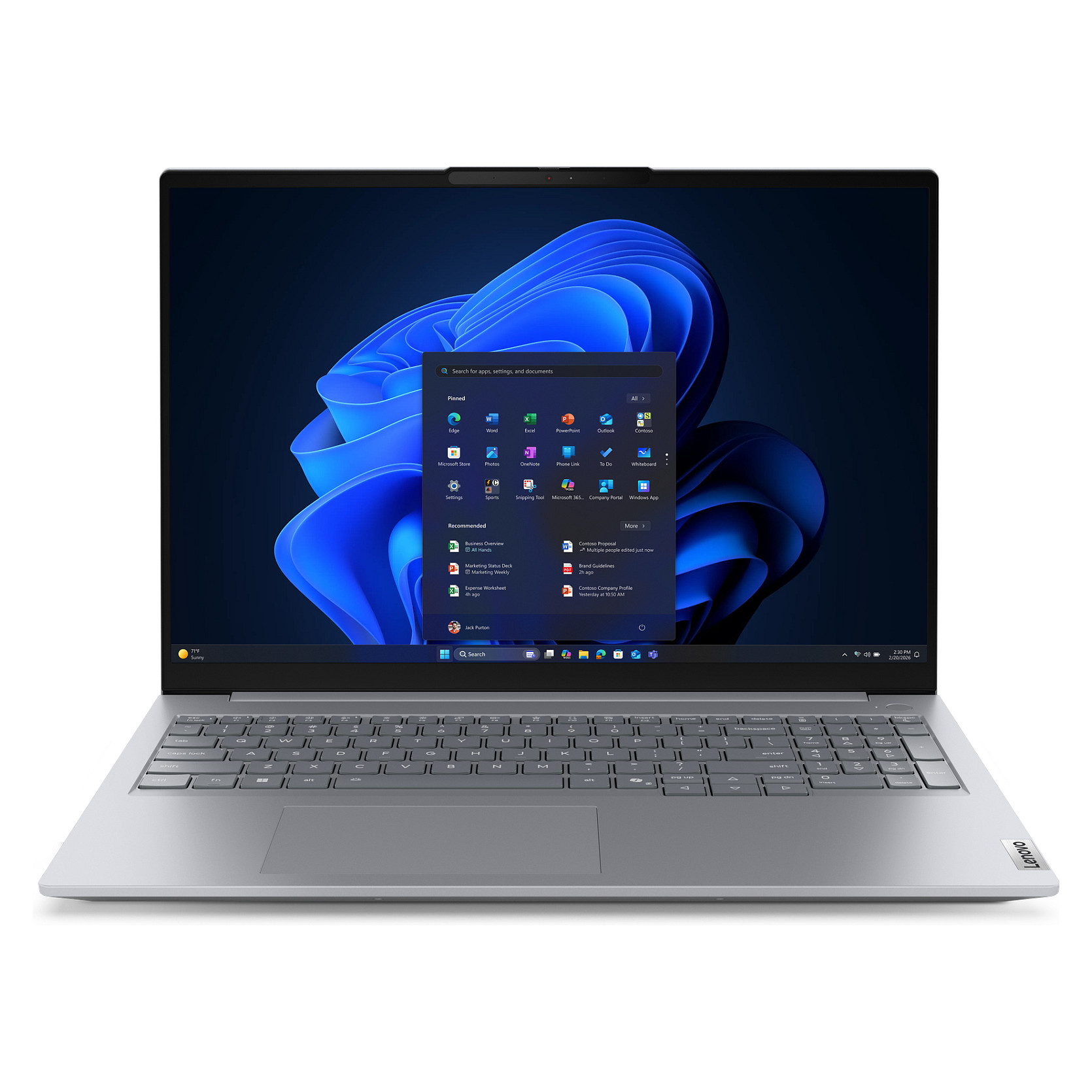 Laptop LENOVO ThinkBook 16 G9 (16", WUXGA, AMD Ryzen 7 250, 32GB, 1TB SSD, AMD Radeon 780M, Windows 11 Pro, DE tipkovnica, Arctic Grey)-0