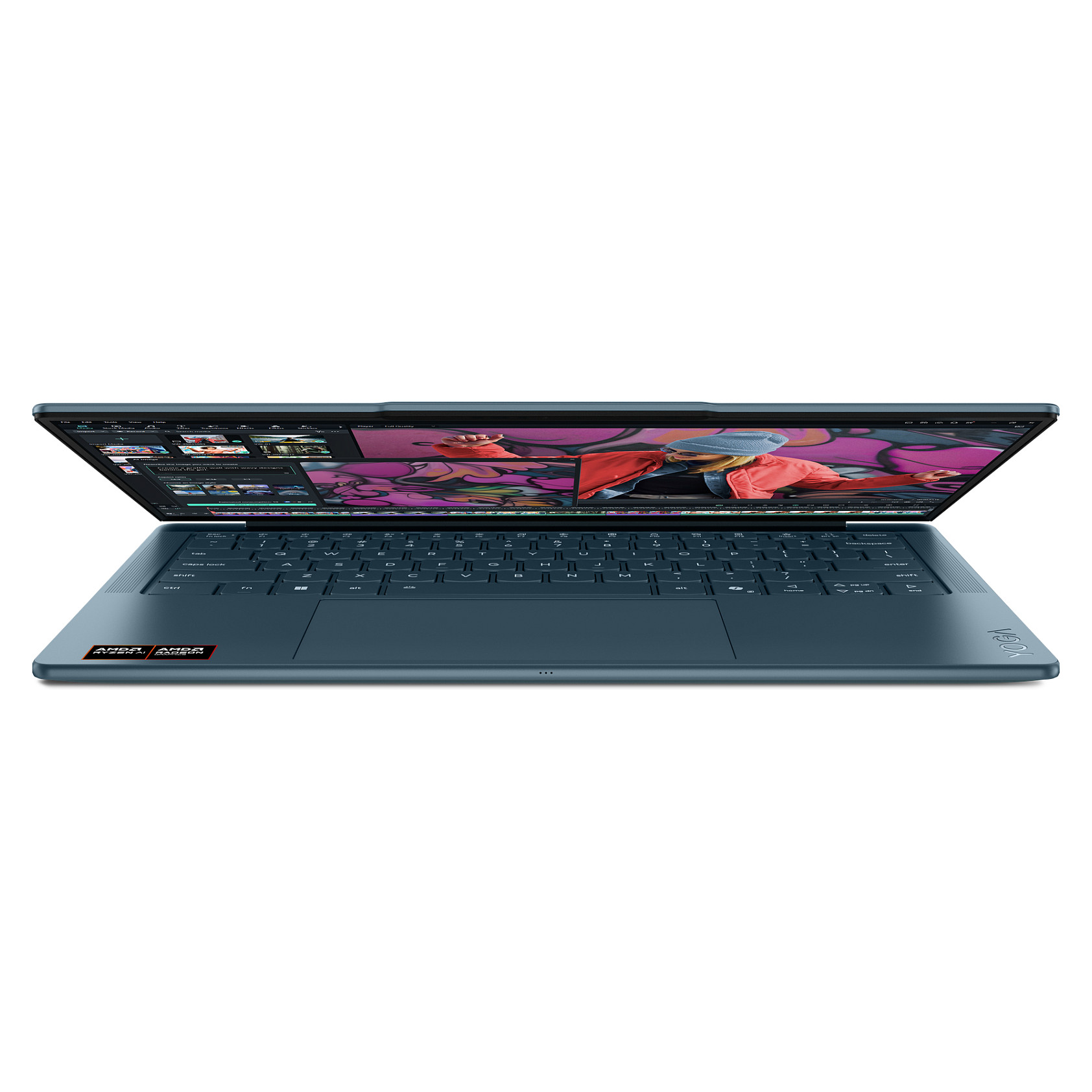 Laptop LENOVO Yoga Slim 7 14AKP10 (14", OLED, 2.8K, 120Hz, AMD Ryzen AI 7 350, 16GB, 512GB SSD, AMD Radeon 860M, Windows 11 Home, DE tipkovnica, Tidal Teal)-11
