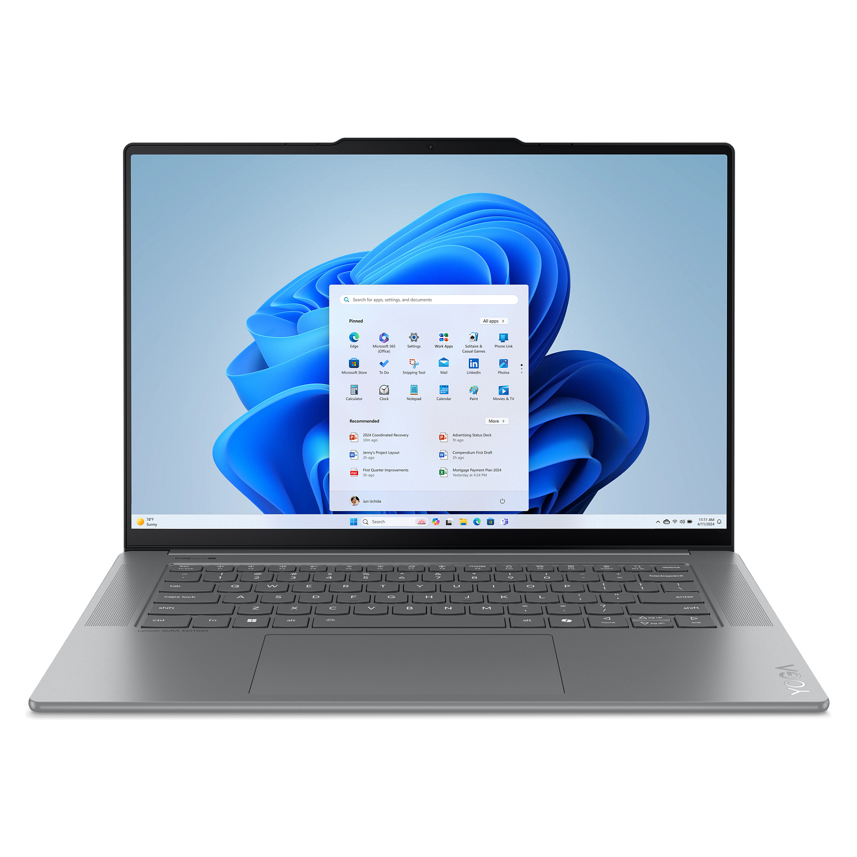 Laptop LENOVO Yoga Slim 7 14IMH9 (14", OLED, 3K, Intel Core Ultra 7 155H, 16GB, 1TB SSD, Intel Arc Graphics, Windows 11 Home, HR tipkovnica, Luna Grey)-0
