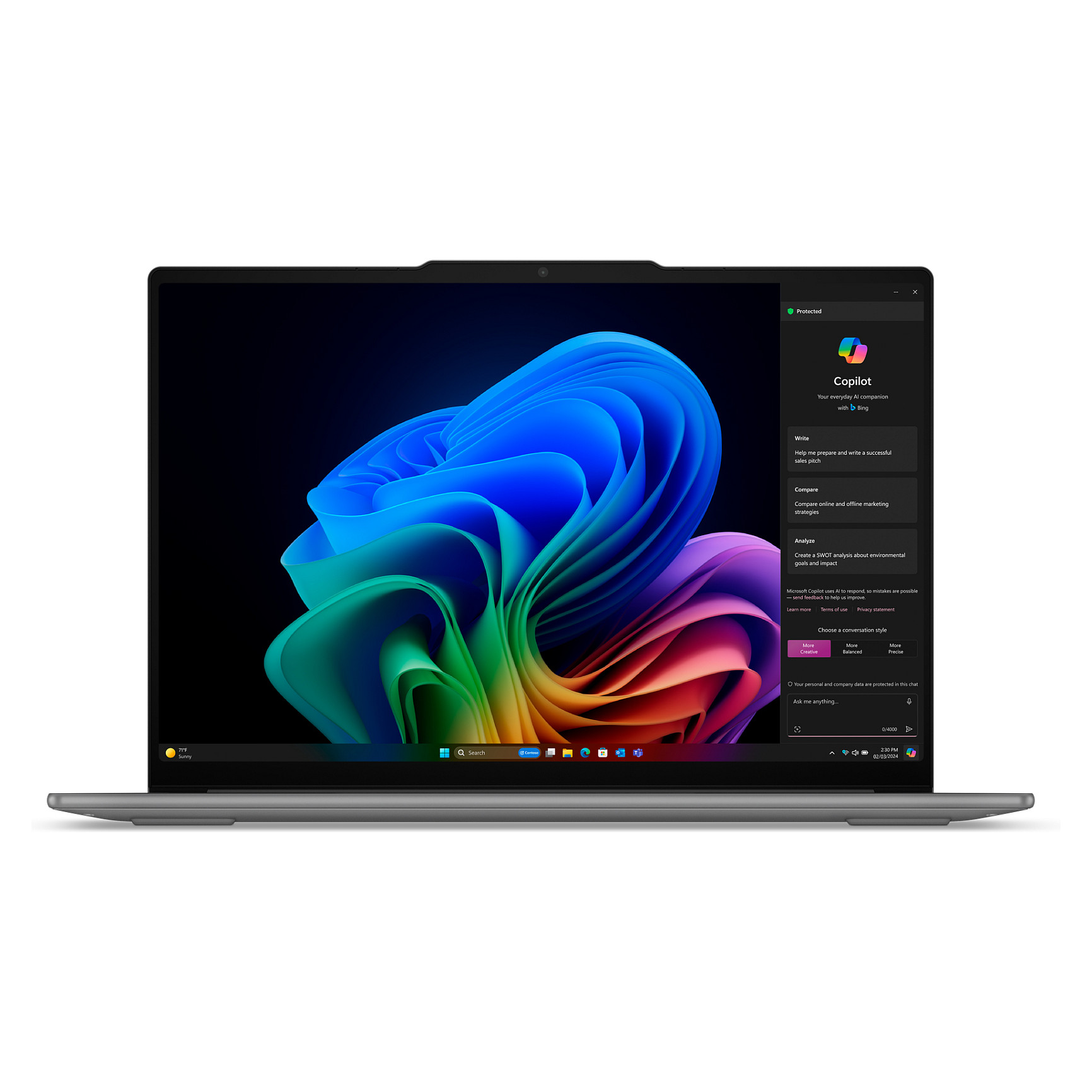 Laptop LENOVO Yoga Slim 7 14IMH9 (14", OLED, 3K, Intel Core Ultra 7 155H, 16GB, 1TB SSD, Intel Arc Graphics, Windows 11 Home, HR tipkovnica, Luna Grey)-15