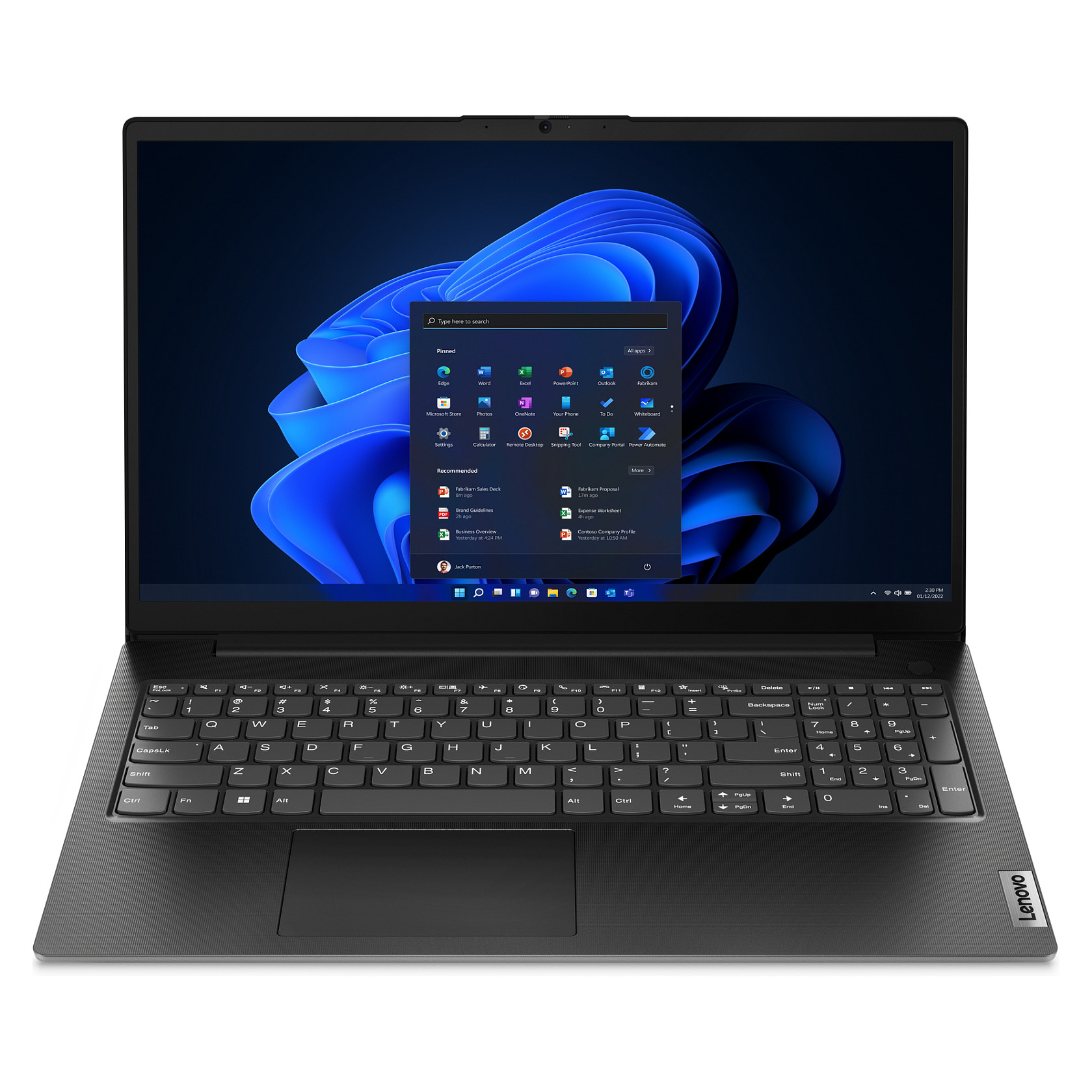 Laptop LENOVO V15 G4 AMN (15.6", FHD, AMD Ryzen 5 7520U, 8GB, 512GB SSD, AMD Radeon 610M, Windows 11 Home, AZERTY (FR) tipkovnica, Crna)-0