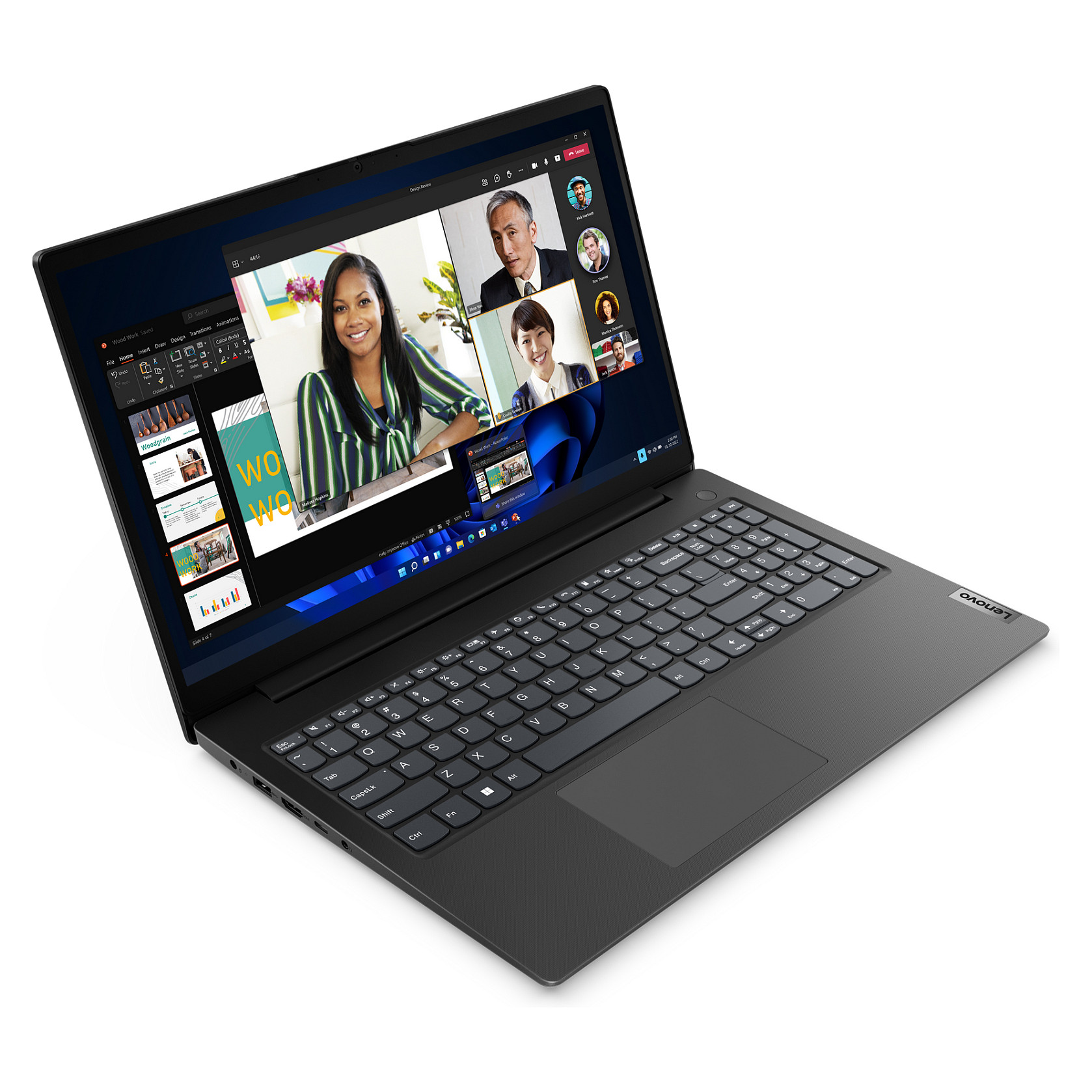 Laptop LENOVO V15 G4 AMN (15.6", FHD, AMD Ryzen 5 7520U, 8GB, 512GB SSD, AMD Radeon 610M, Windows 11 Home, AZERTY (FR) tipkovnica, Crna)-1