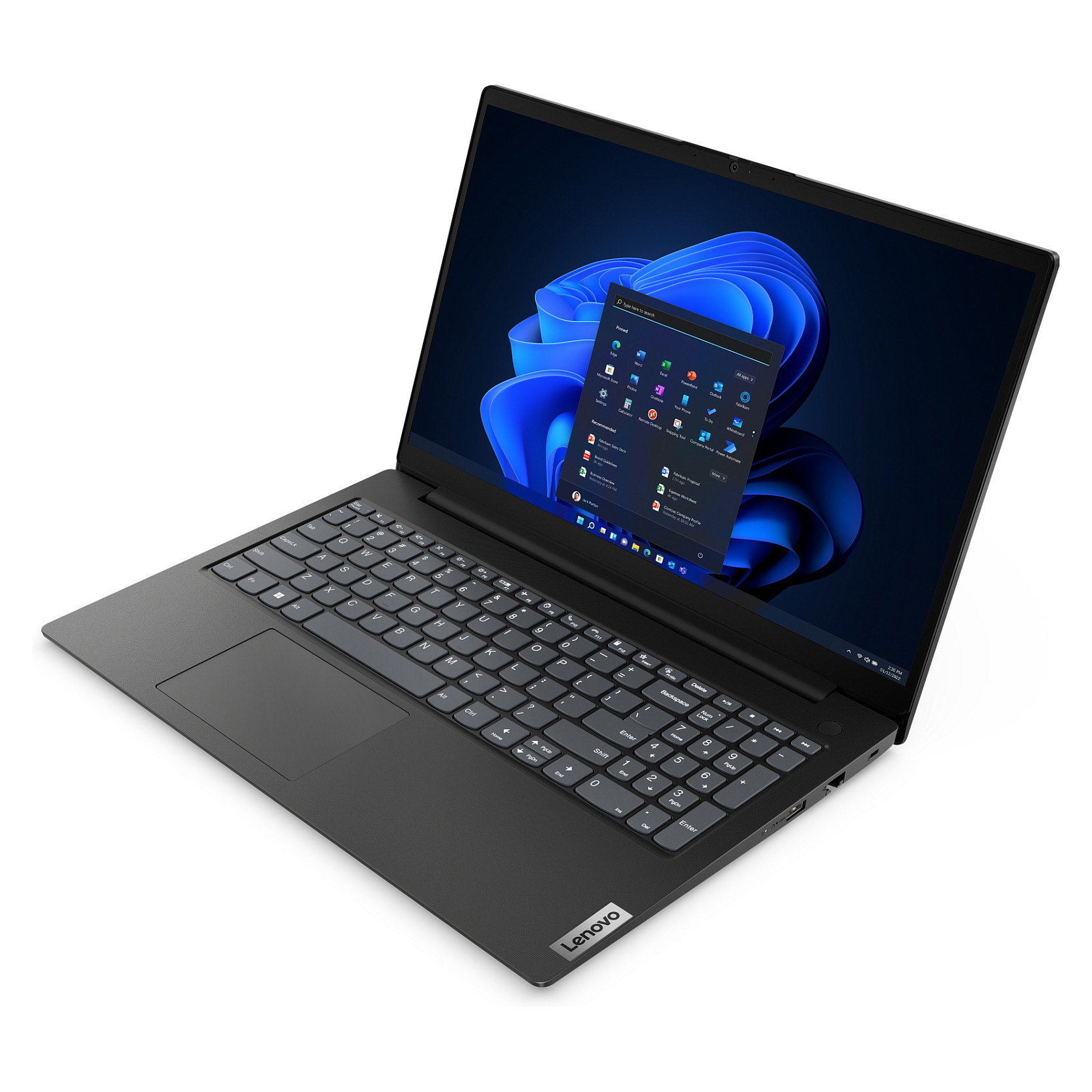 Laptop LENOVO V15 G4 AMN (15.6", FHD, AMD Ryzen 5 7520U, 8GB, 512GB SSD, AMD Radeon 610M, Windows 11 Home, AZERTY (FR) tipkovnica, Crna)-7