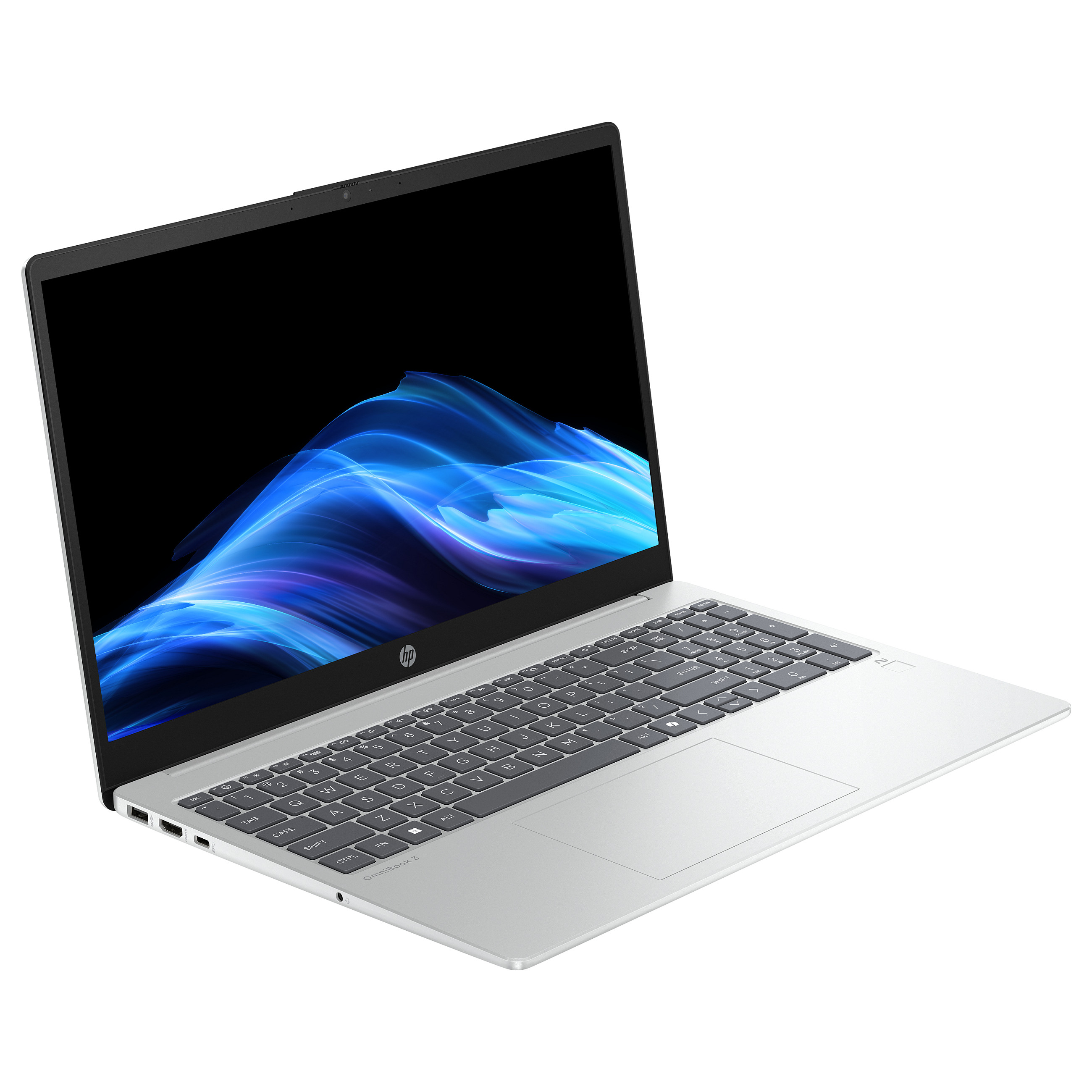 Laptop HP OmniBook 3 15-fn0653ng (15.6", FHD, AMD Ryzen AI 5 330, 16GB, 1TB SSD, AMD Radeon Graphics, Windows 11 Home, Non-HR tipkovnica, Srebrna)-1