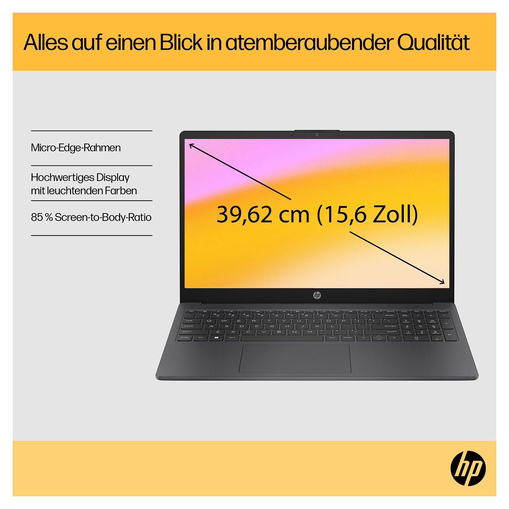 Laptop HP 15-fc0676ng (15.6", FHD, AMD Ryzen 7 7730U, 16GB, 1TB SSD, AMD Radeon Graphics, Windows 11 Home, DE tipkovnica, Srebrna)-13